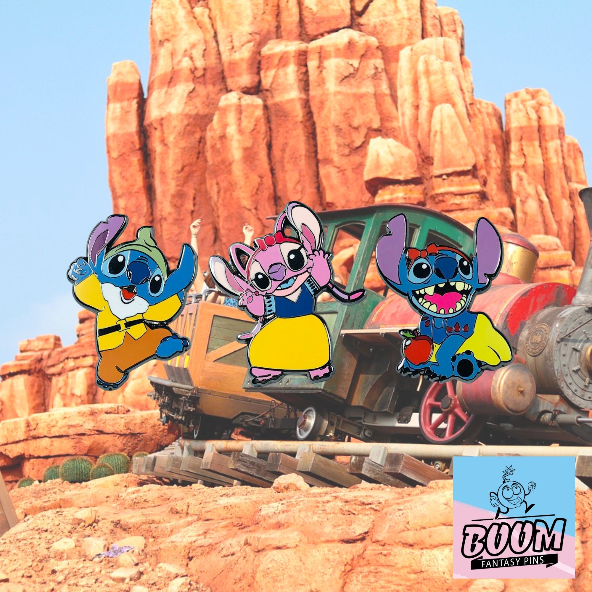 Pin – Stitch y Ángel de Lilo &amp; Stitch – Disney Fantasy