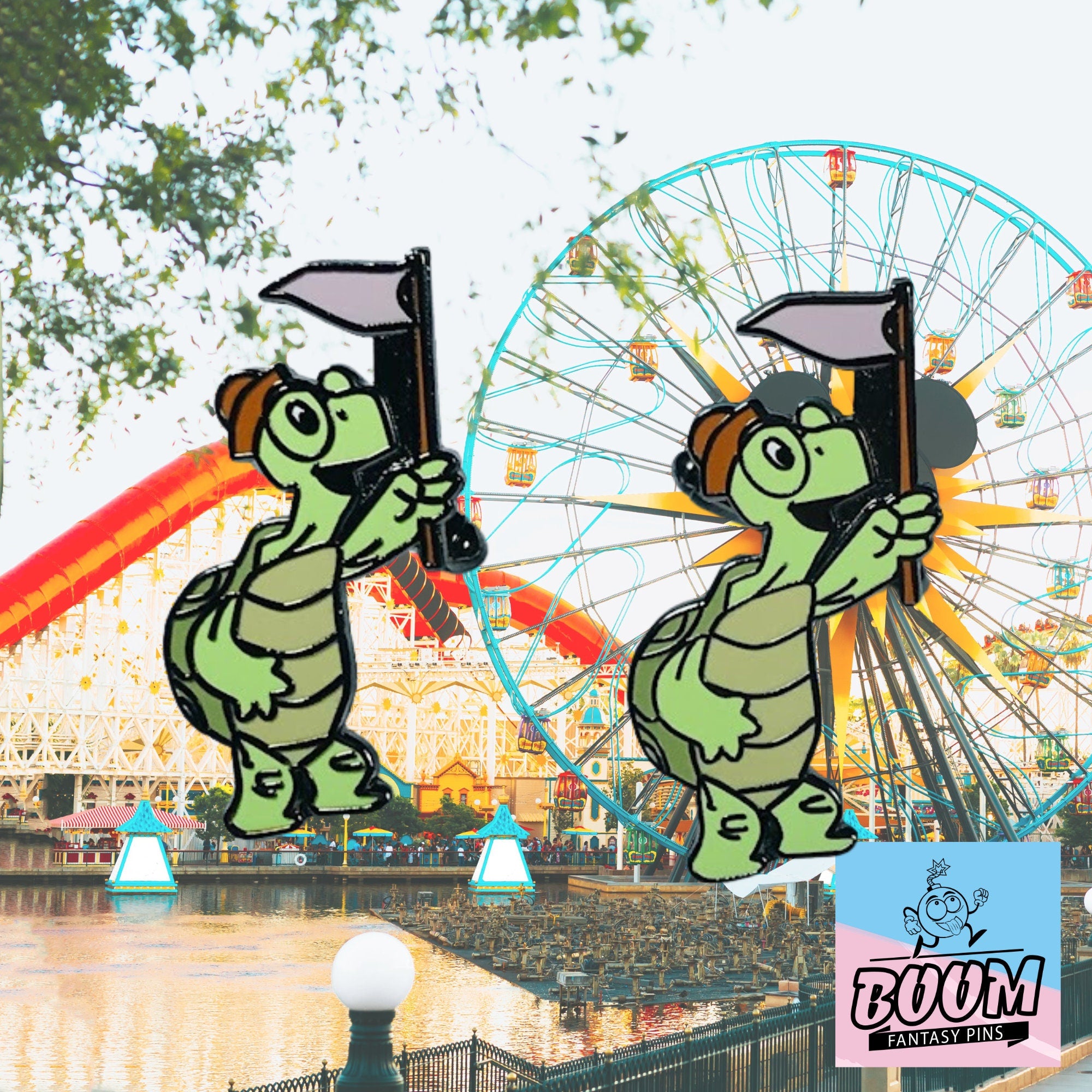 Cufflinks – Toby Turtle from Robin Hood – Disney Fantasy
