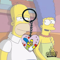 Llavero – Homer Simpson y Marge Simpson de Los Simpson – Disney Fantasy
