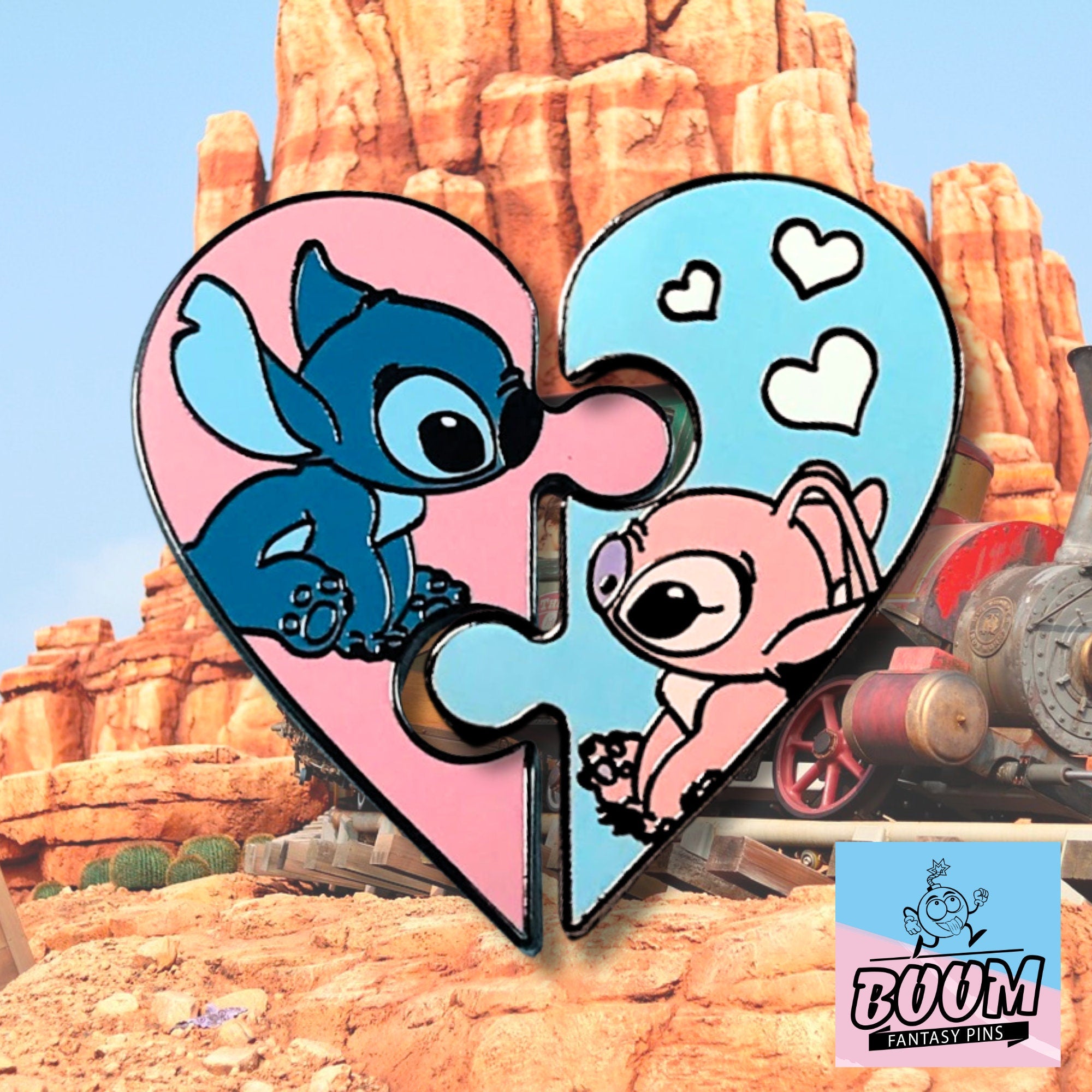 Pin – Stitch y Ángel de Lilo y Stitch – Disney Fantasy