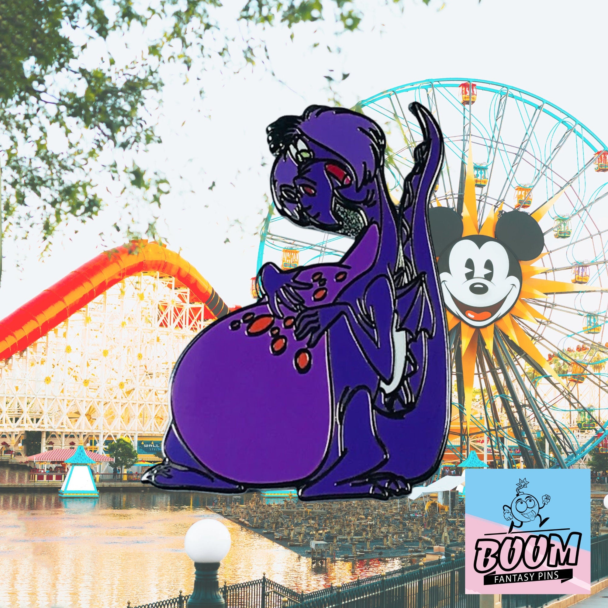 Pin's – Madame Mim en dragon du film Merlin l'Enchanteur – Disney Fantasy