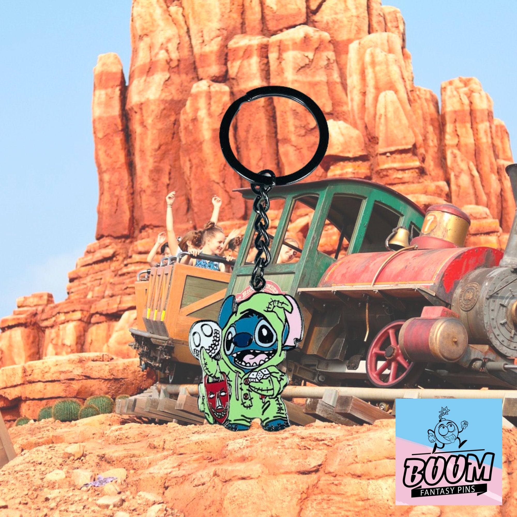 Llavero - Stitch como Oogie Boogie de Lilo &amp; Stitch - Disney Fantasy