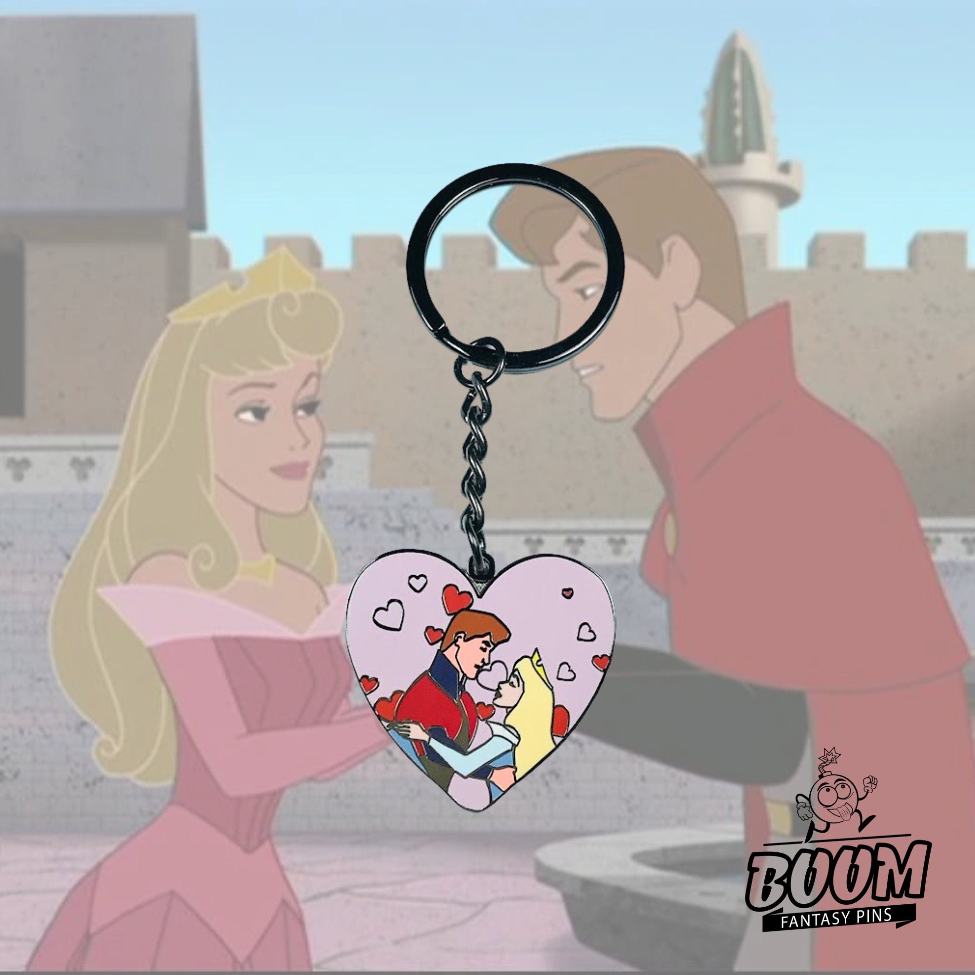 Porte-clés – Princesse Aurore et Prince Philippe de La Belle au bois dormant – Disney Fantasy