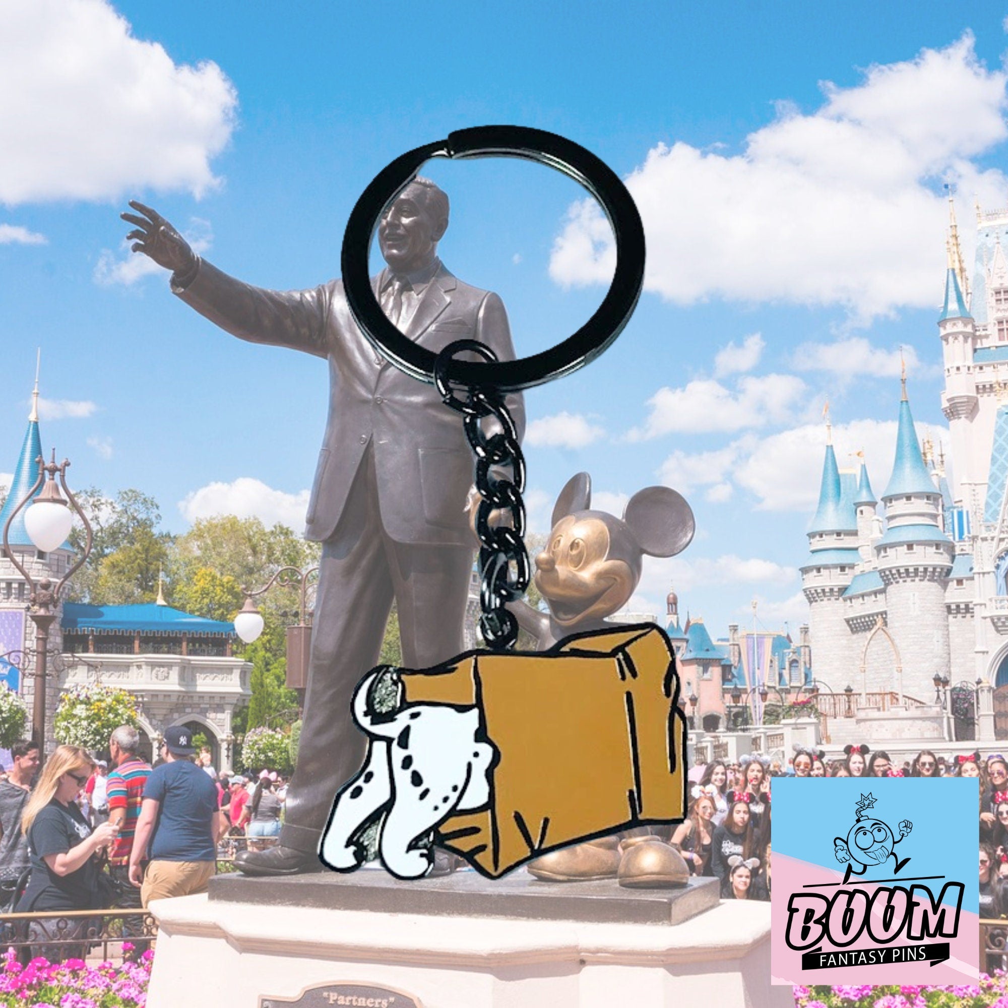 Porte-clés – Les chiots Pongo et Perdita des 101 Dalmatiens – Disney Fantasy