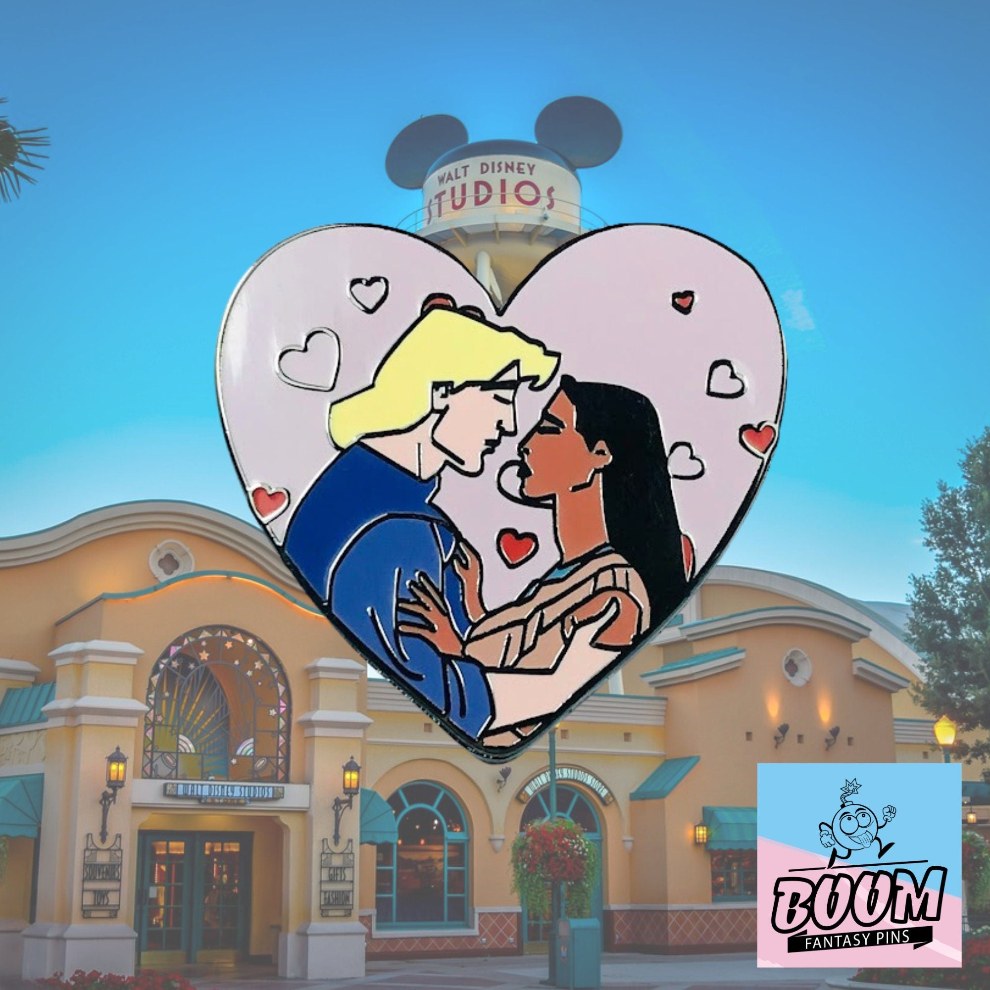 Pin's – Pocahontas et John Smith du film Pocahontas – Disney Fantasy