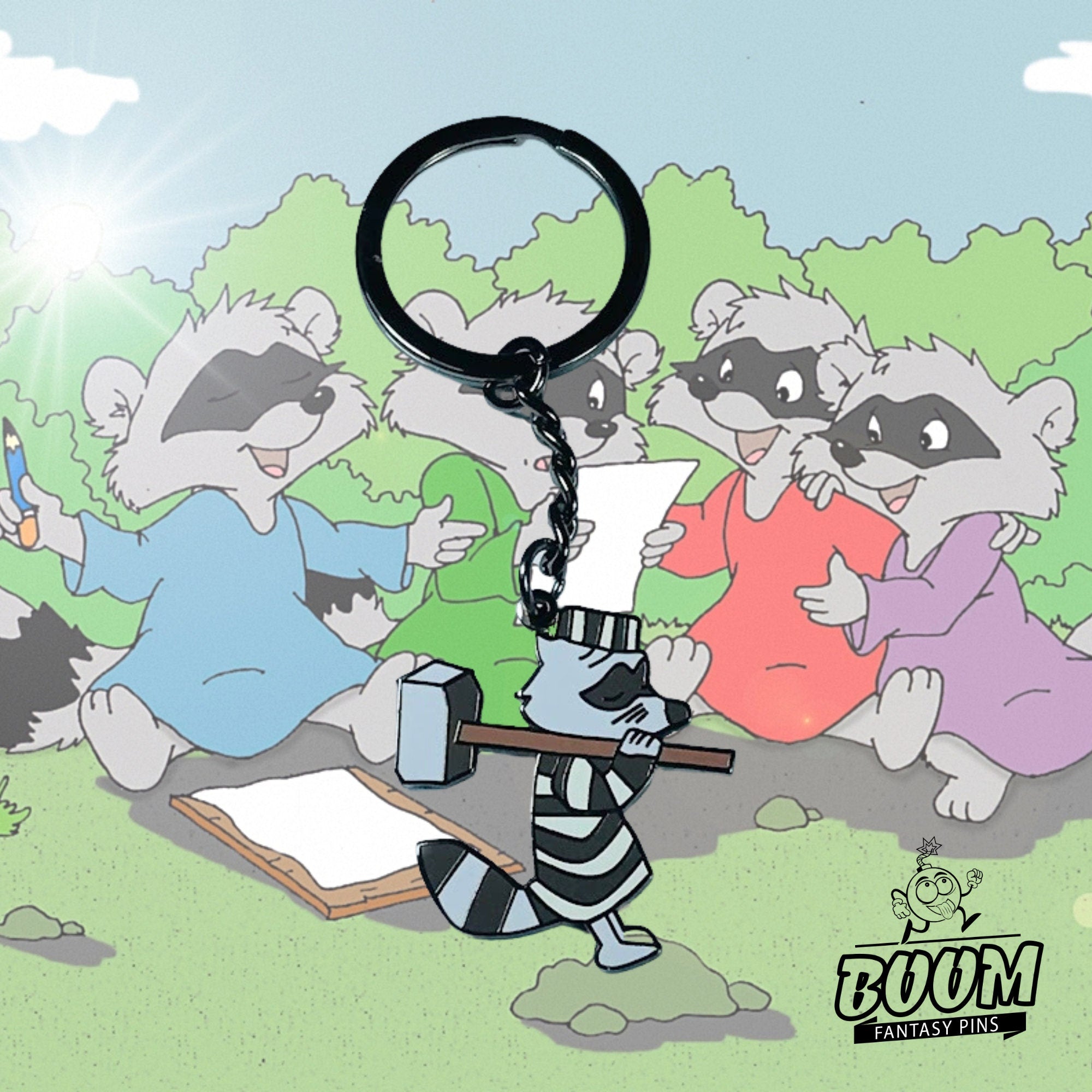 Porte-clés – Raton laveur récurrent de Robin des Bois – Disney Fantasy