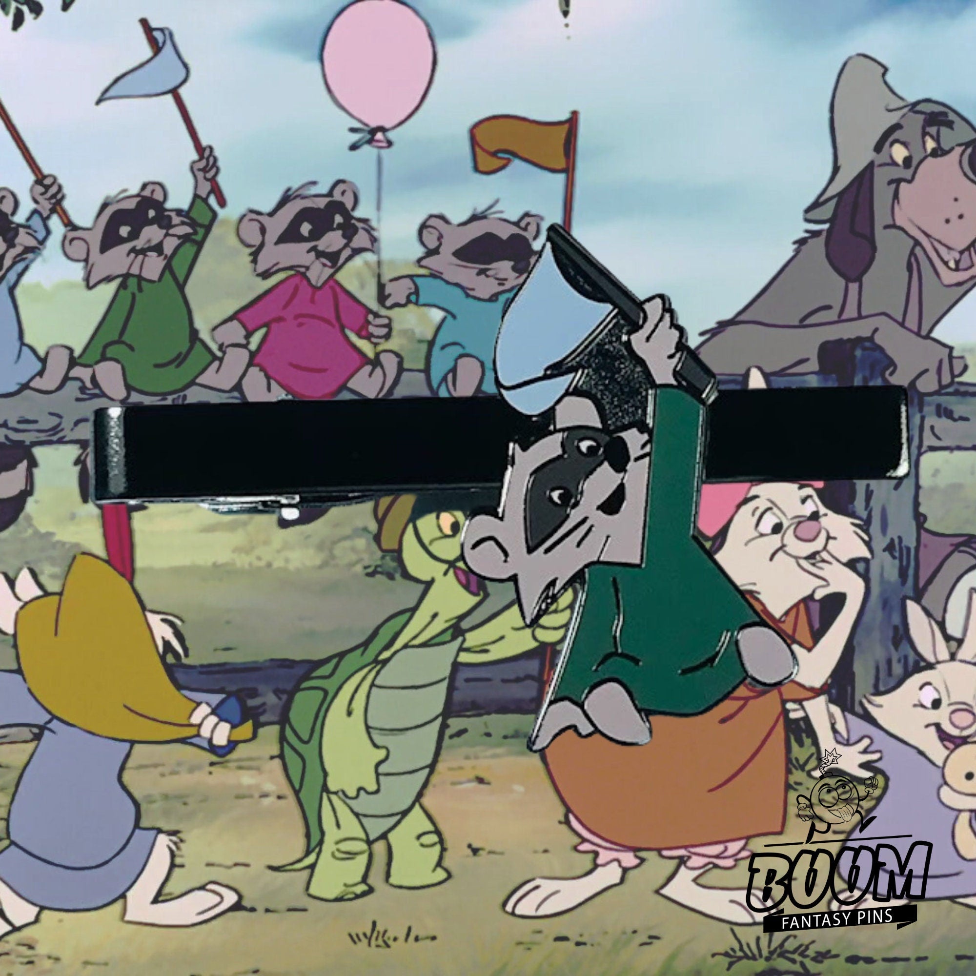 Pinza de corbata – Mapache de bandera azul de Robin Hood – Disney Fantasy