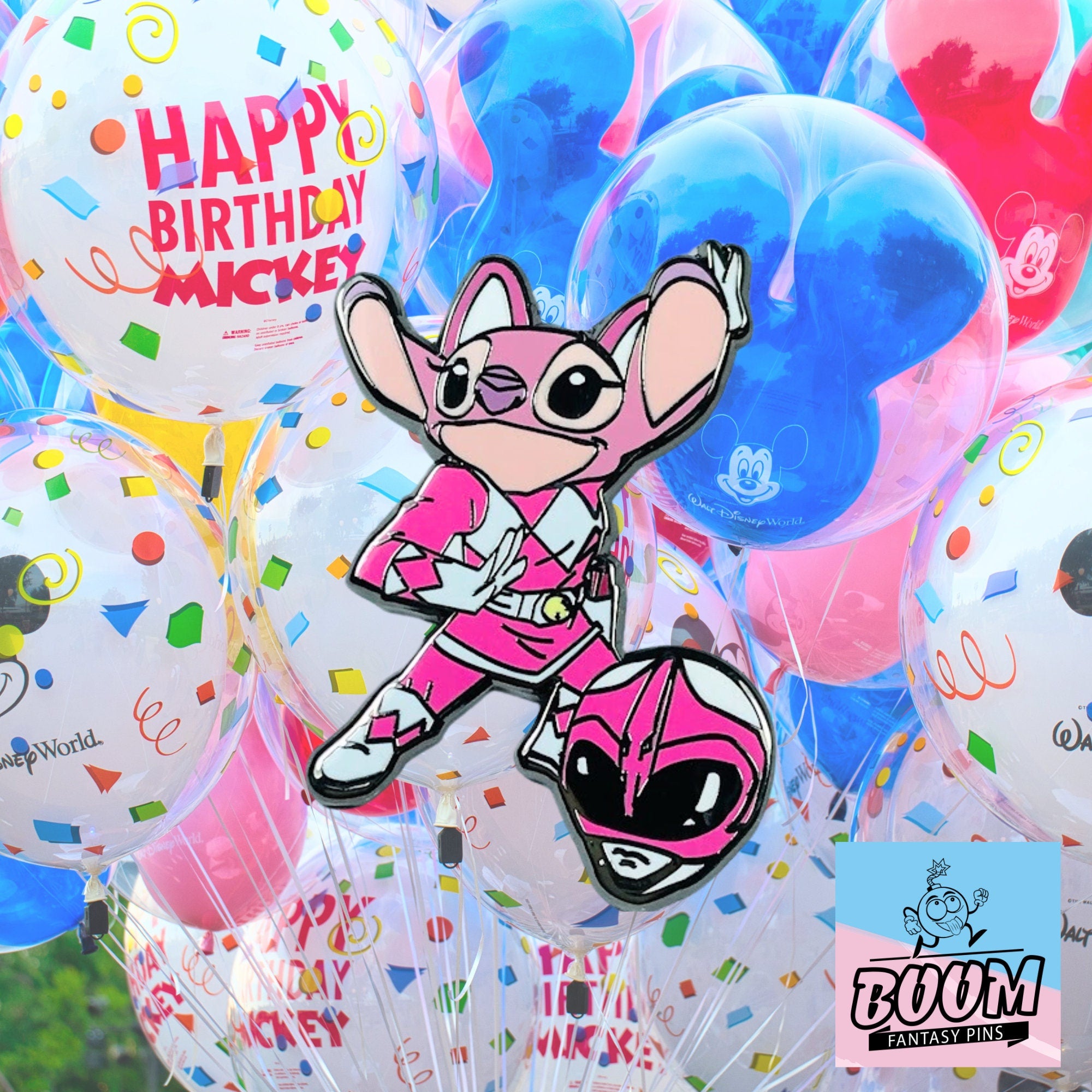 Pin – Angel as Pink Ranger from Lilo and Stitch – Disney Fantasy