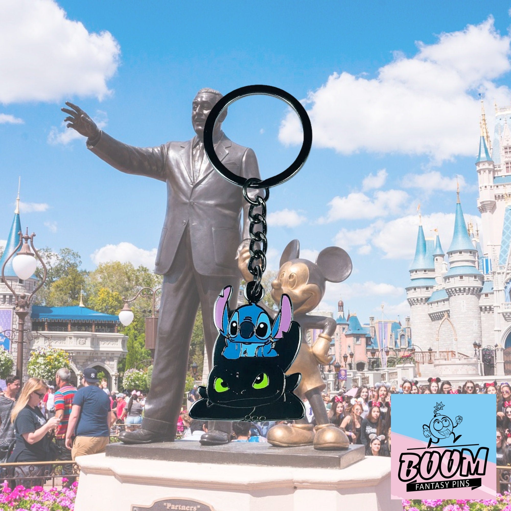 Llavero – Experimento 626 Stitch y Desdentao de Lilo y Stitch – Disney Fantasy