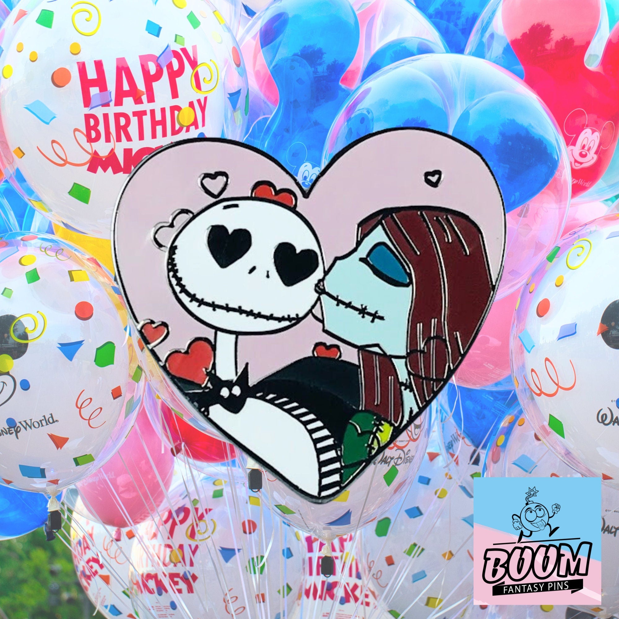 Pin's – Jack Skellington et Sally de L'Étrange Noël de Monsieur Jack – Disney Fantasy