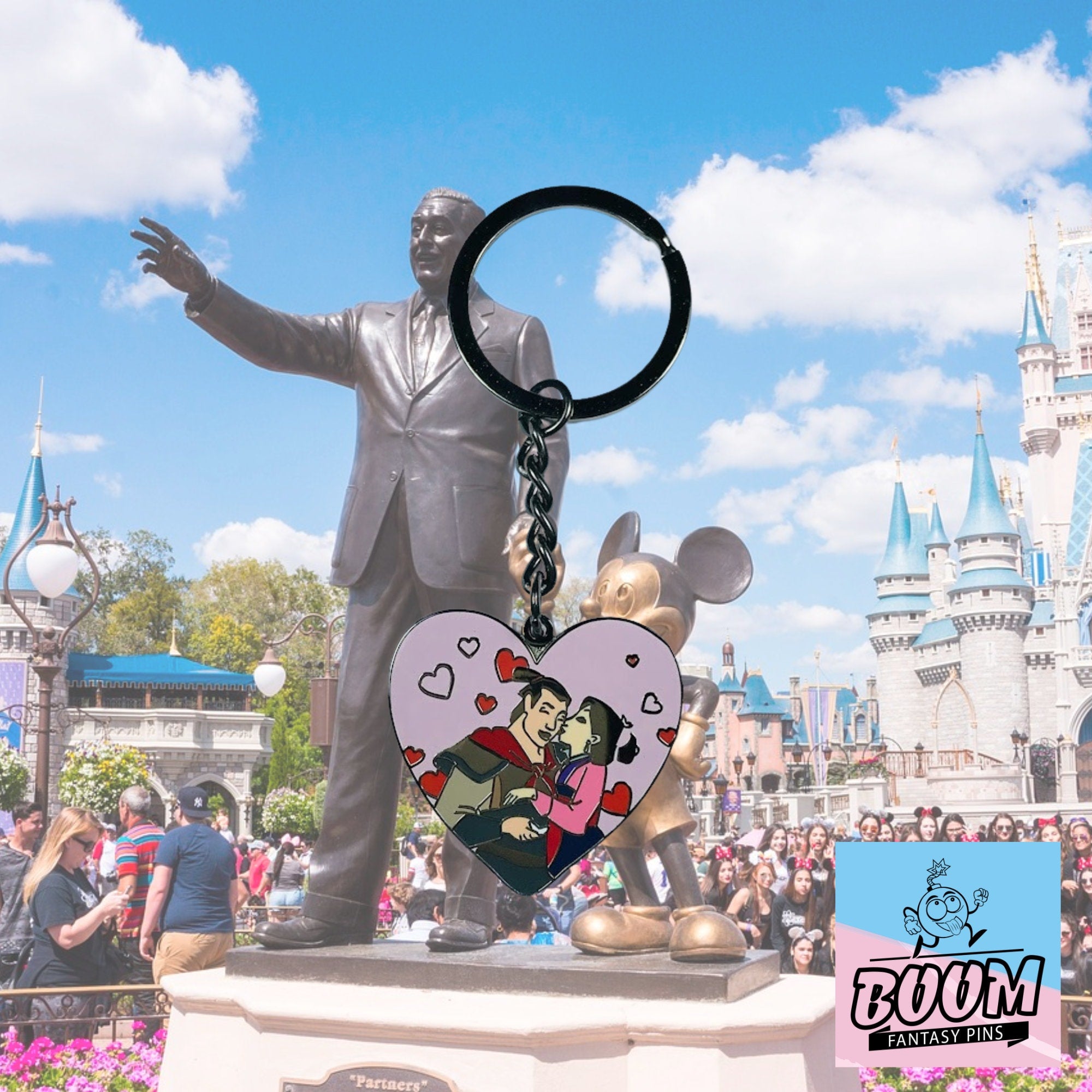 Llavero – Mulan y Li Shang de Mulan – Disney Fantasy