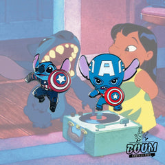 Pin – Stitch como el Capitán América de Lilo &amp; Stitch – Disney Fantasy