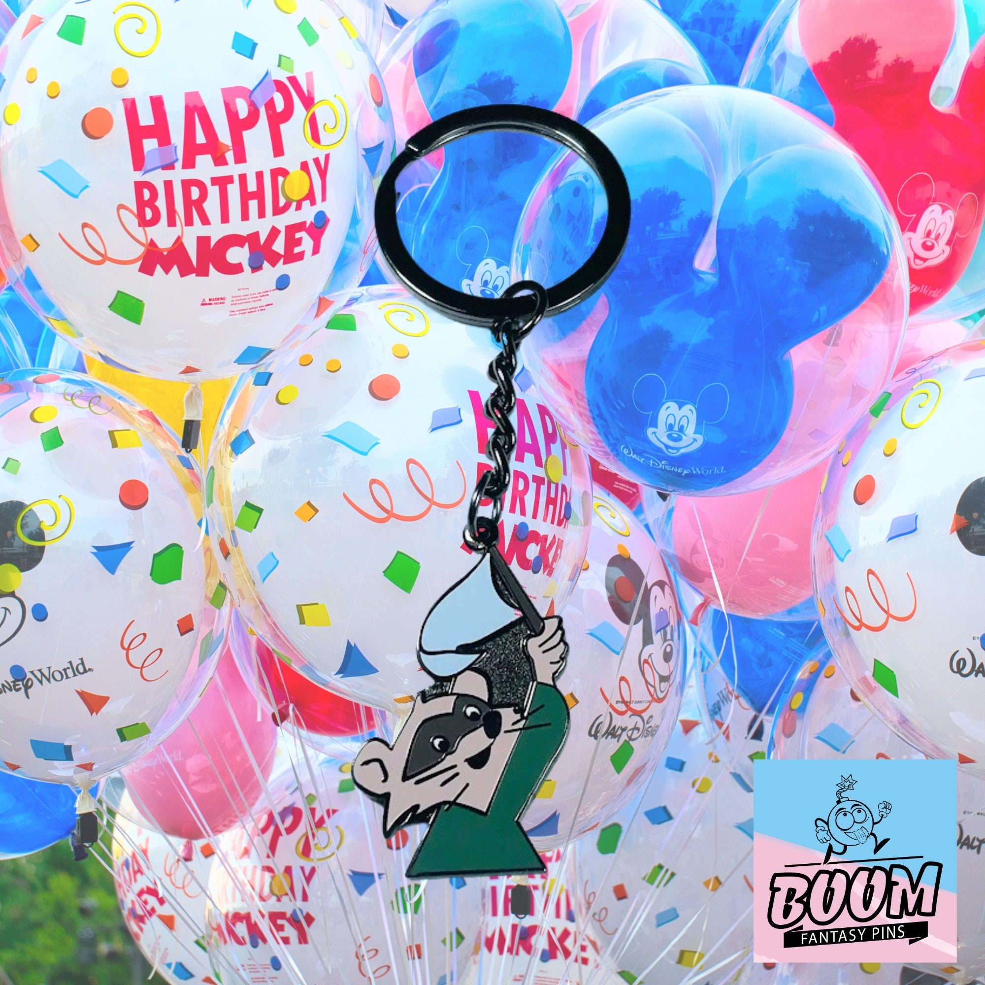 Llavero – Mapache Bandera Azul de Robin Hood – Disney Fantasy