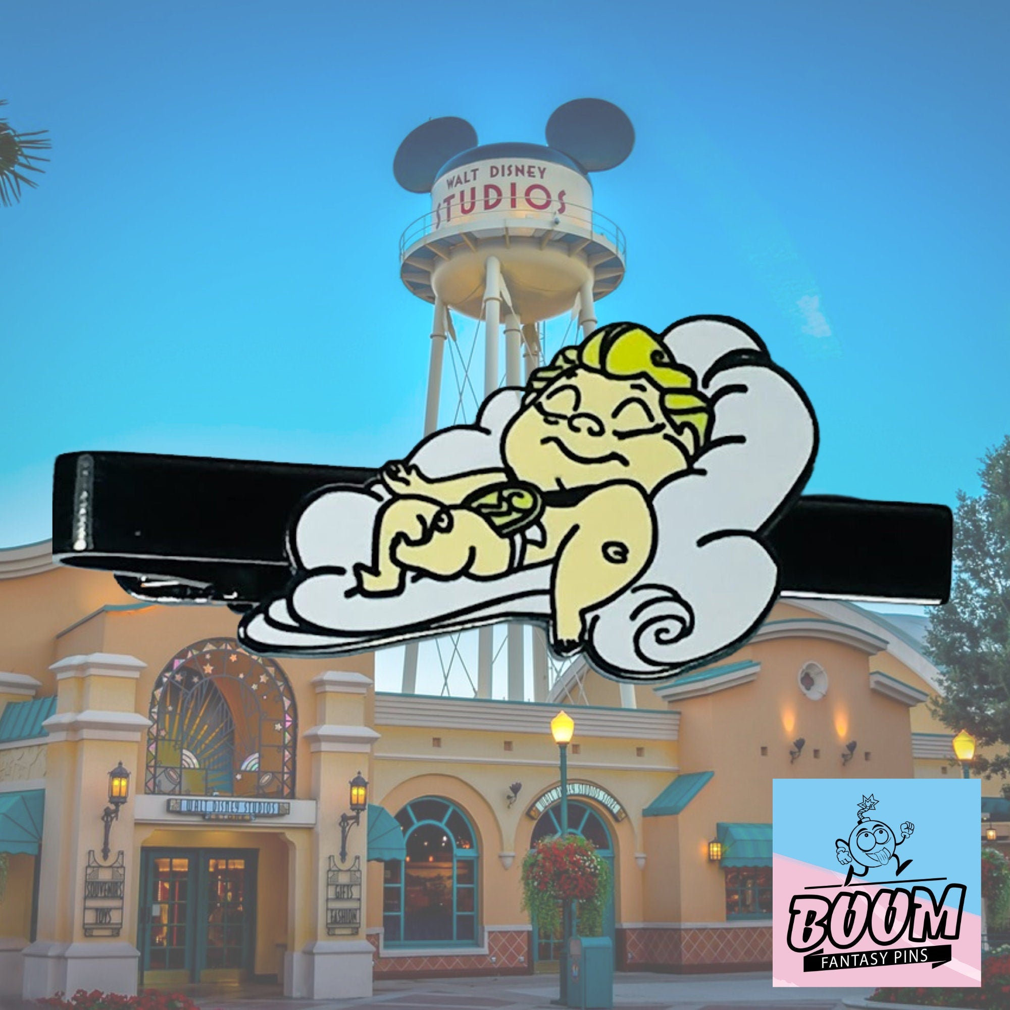 Pinza de corbata – Zeus niño durmiendo de Hércules – Disney Fantasy