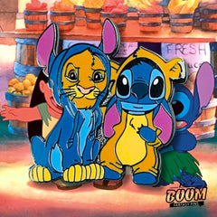 Pin – Simba de El Rey León y Stitch de Lilo &amp; Stitch – Disney Fantasy