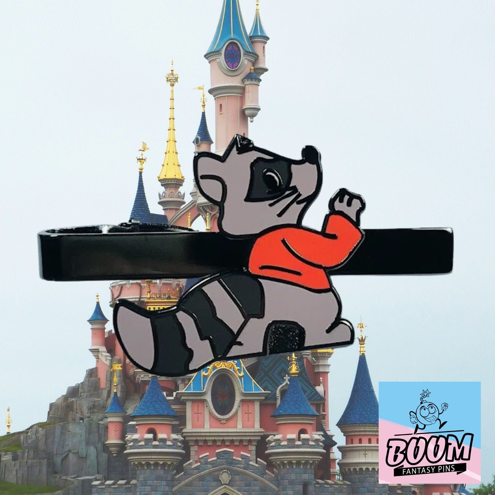 Pinza de corbata – Mapache de espalda de Robin Hood – Fantasía de Disney