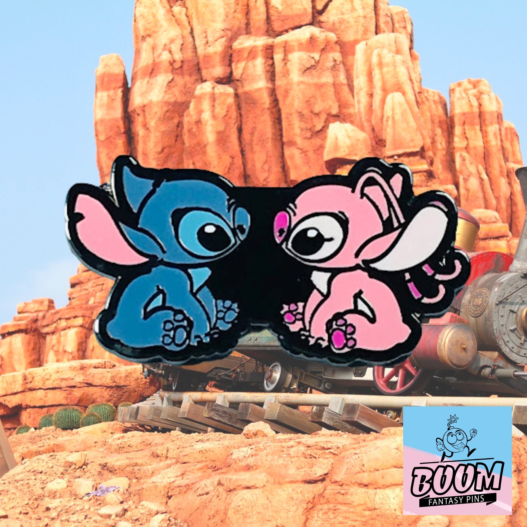 Pin – Stitch y Ángel de Lilo &amp; Stitch – Disney Fantasy