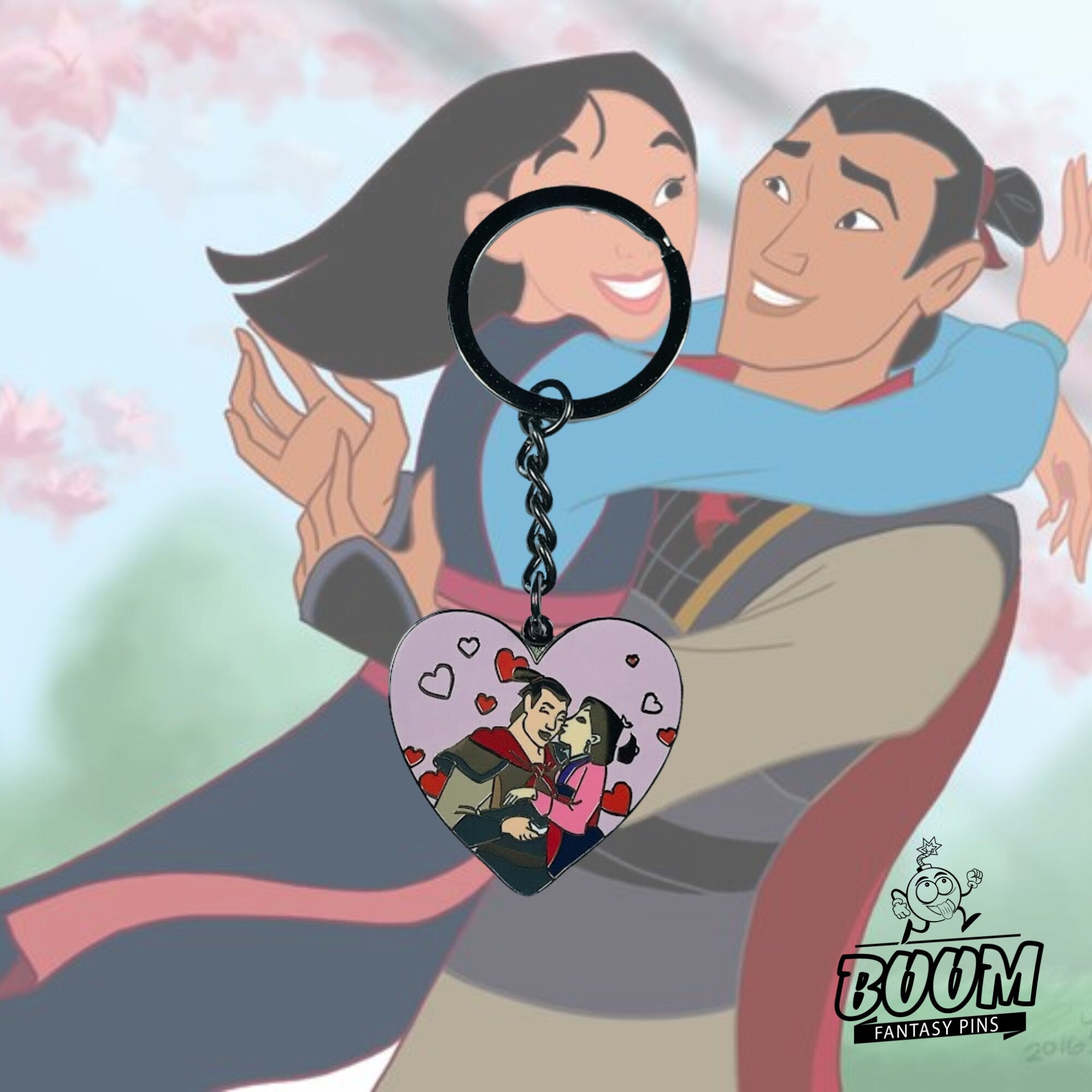 Llavero – Mulan y Li Shang de Mulan – Disney Fantasy