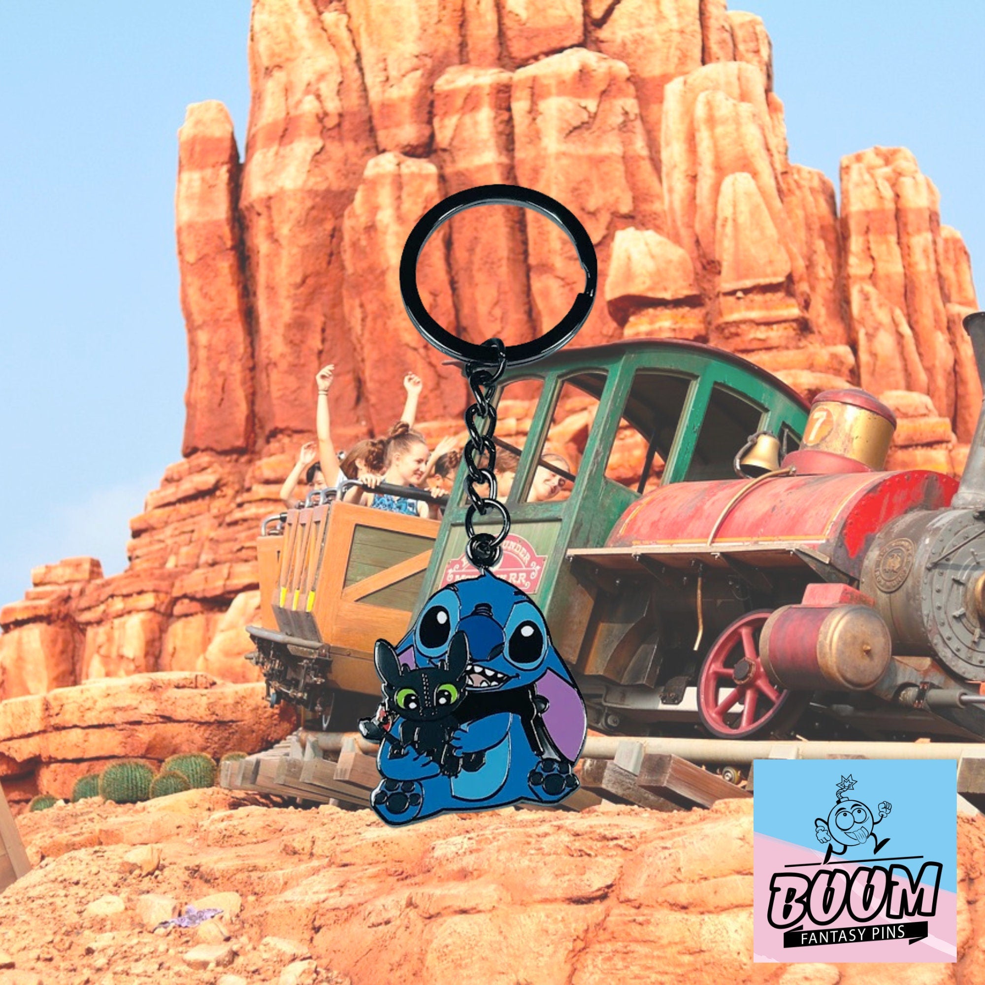 Llavero – Experimento 626 Stitch y Desdentao de Lilo y Stitch – Disney Fantasy