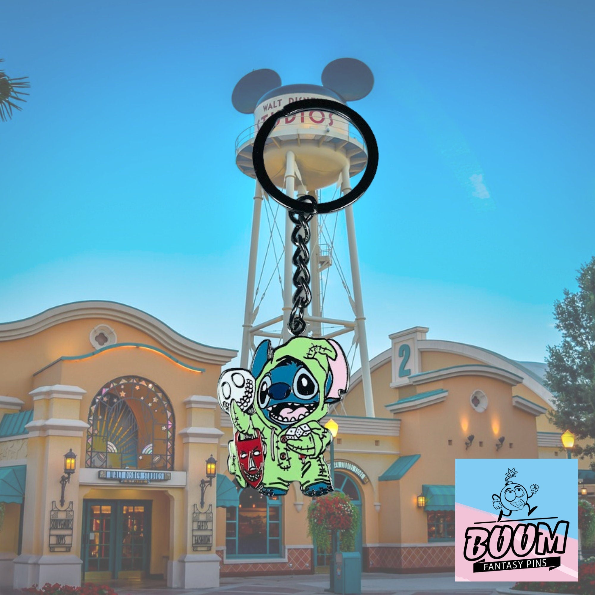 Llavero - Stitch como Oogie Boogie de Lilo &amp; Stitch - Disney Fantasy