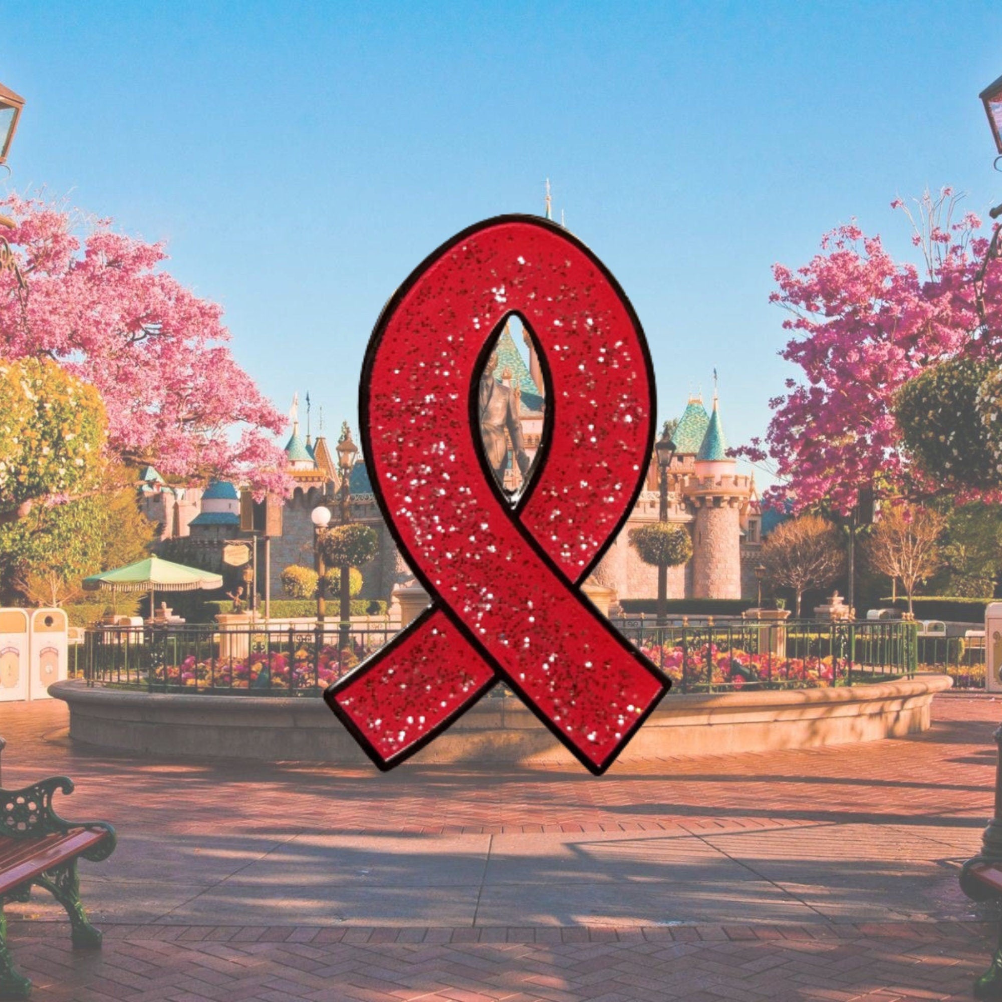 Pin – Corbata roja de concienciación de la Campaña de Concientización – Disney Fantasy