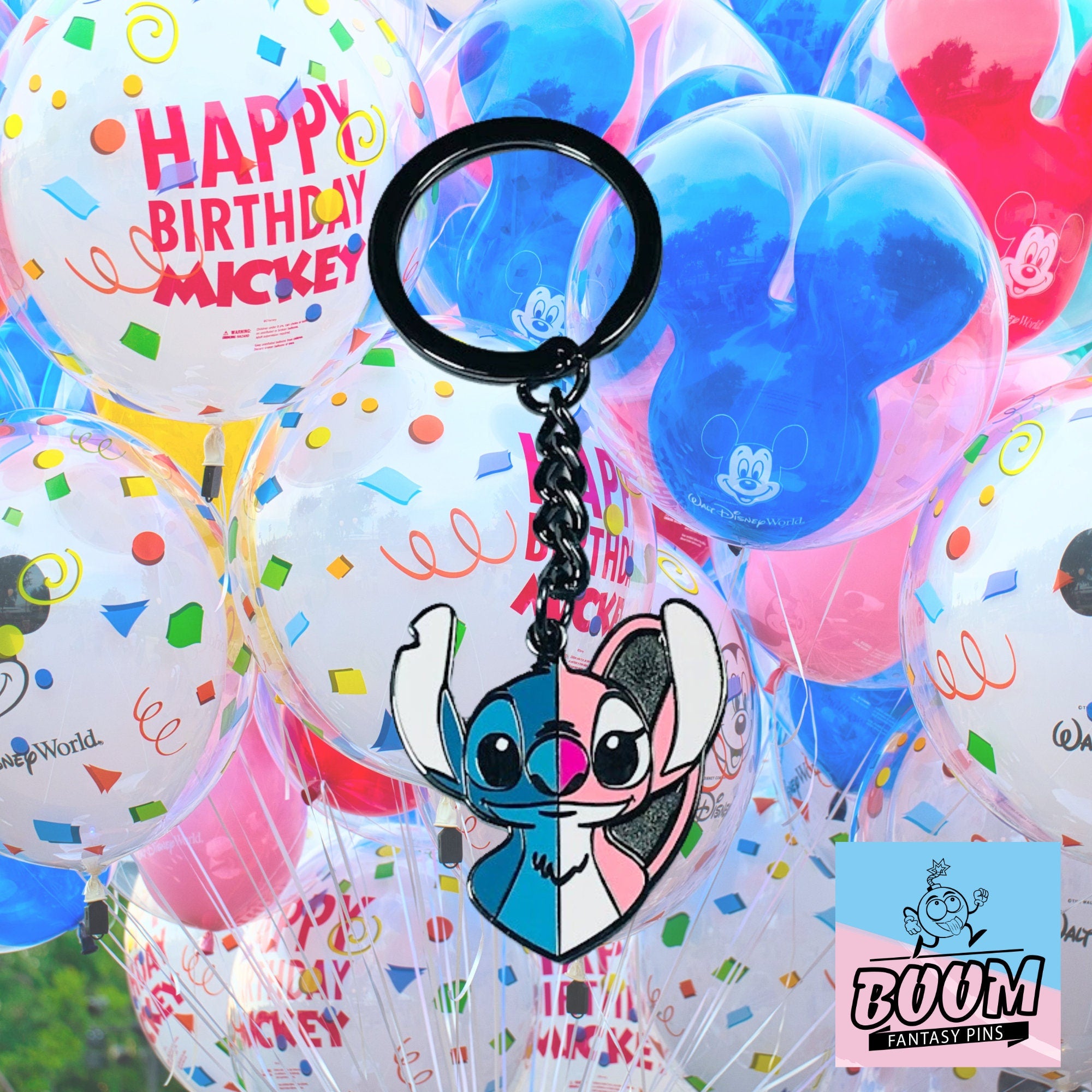 Llavero – Stitch y Ángel de Lilo &amp; Stitch – Disney Fantasy