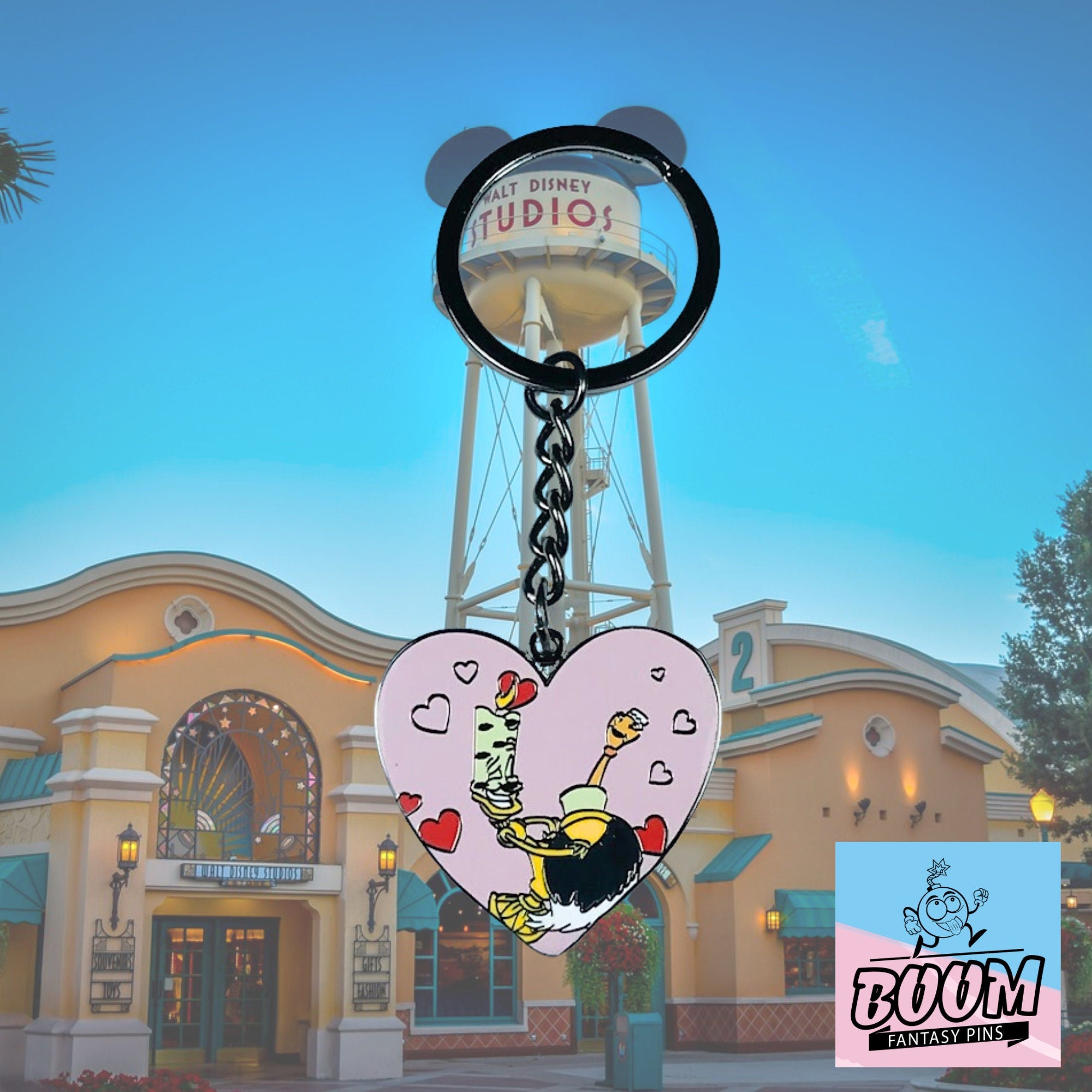 Porte-clés – Lumière et Babette de La Belle et la Bête – Disney Fantasy