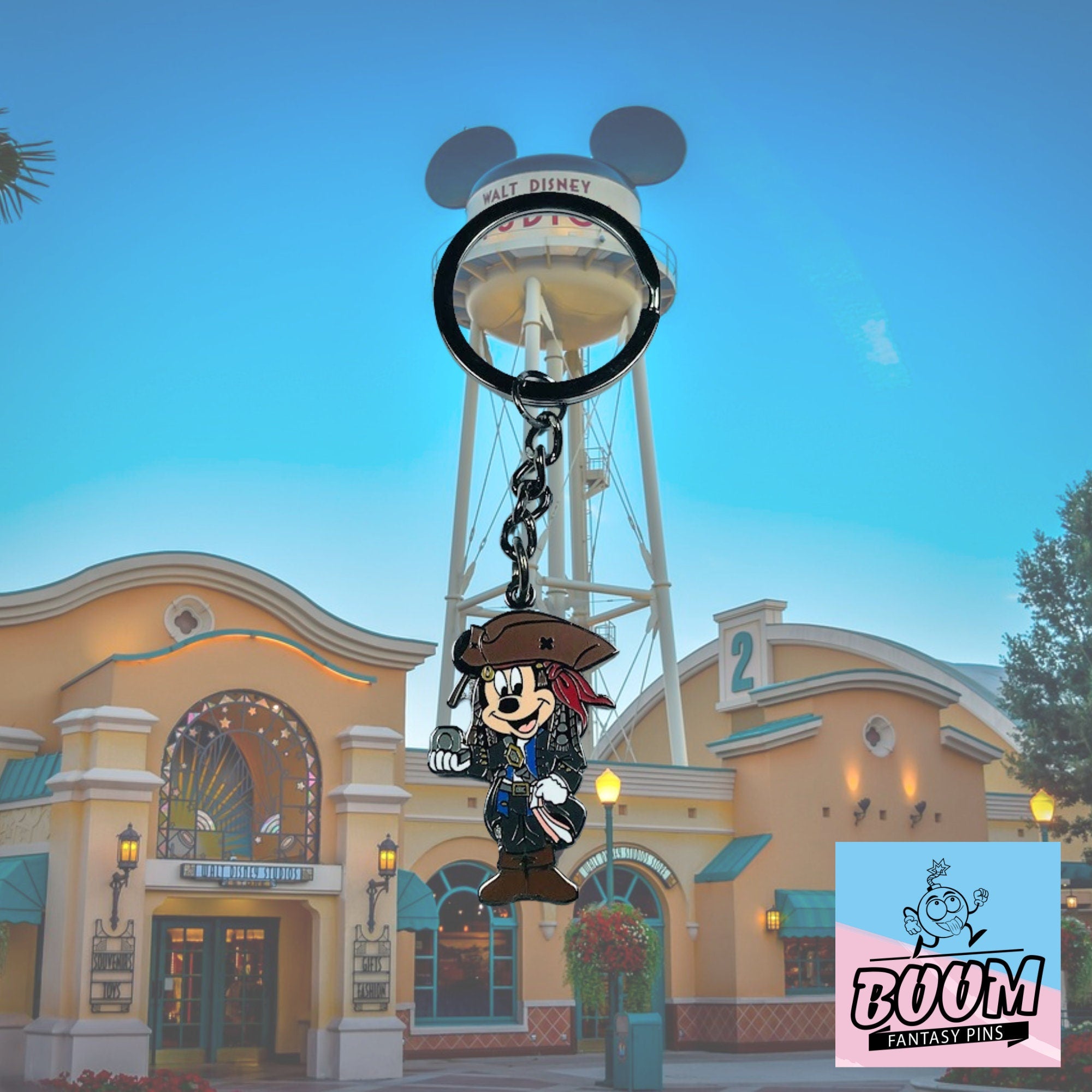 Porte-clés – Mickey Mouse dans le rôle de Jack Sparrow de Disney Fantasy – Disney Fantasy