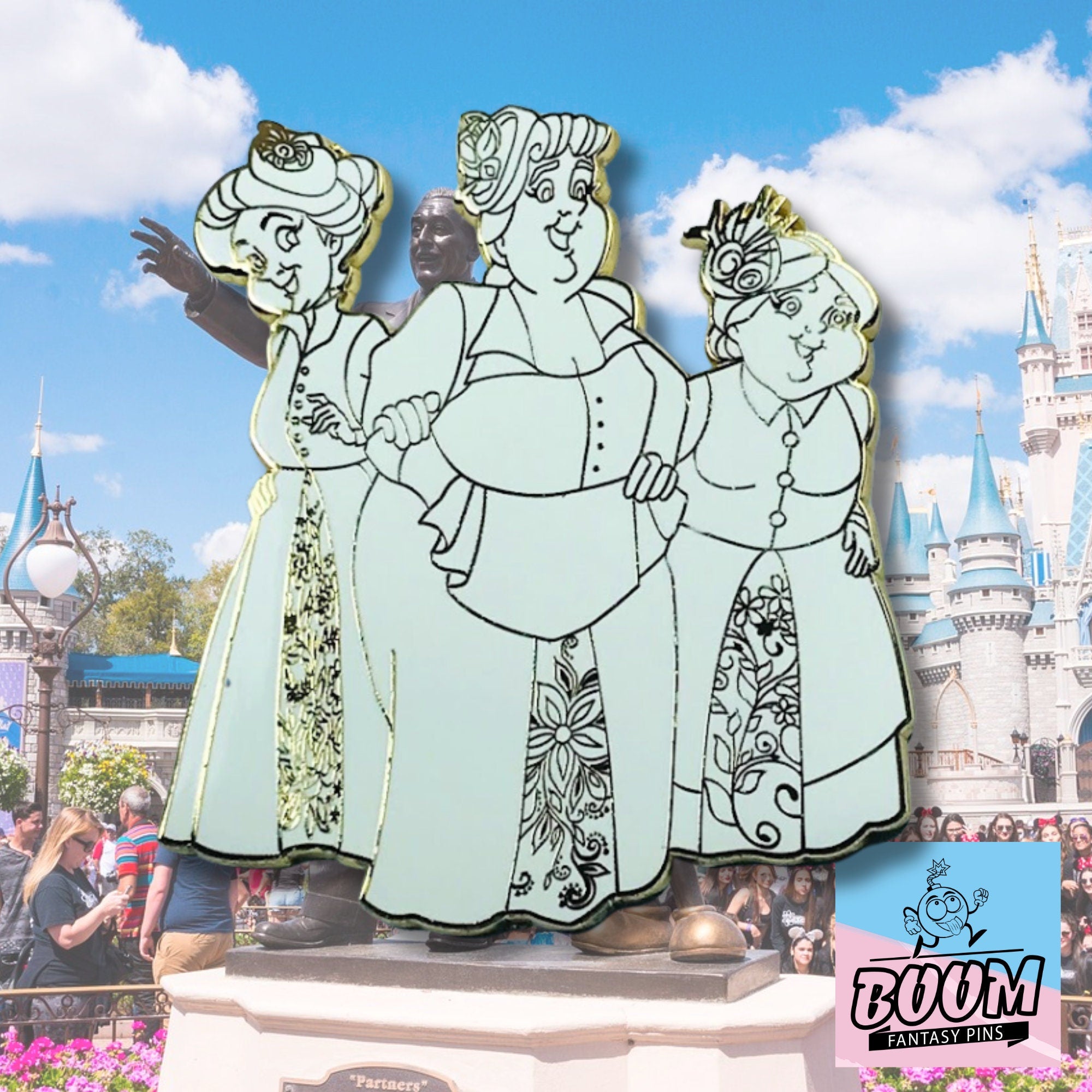 Épinglette – Flora, Fauna et Pimprenelle de La Belle au bois dormant – Disney Fantasy