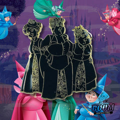 Épinglette – Flora, Fauna et Pimprenelle de La Belle au bois dormant – Disney Fantasy