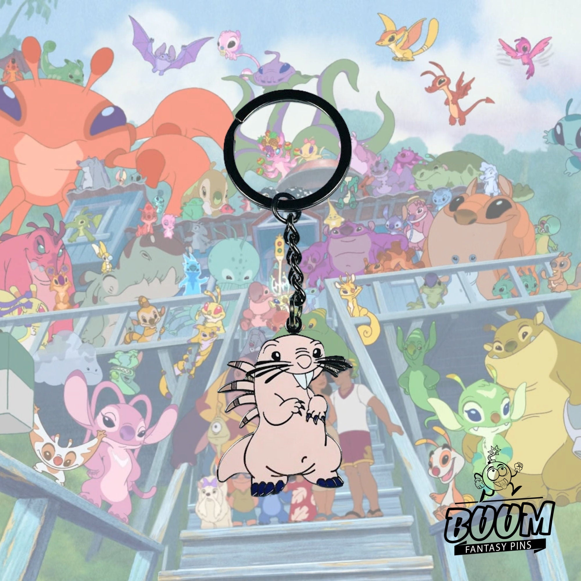 Llavero - Experimento de lanzamiento 607 de Lilo y Stitch - Disney Fantasy