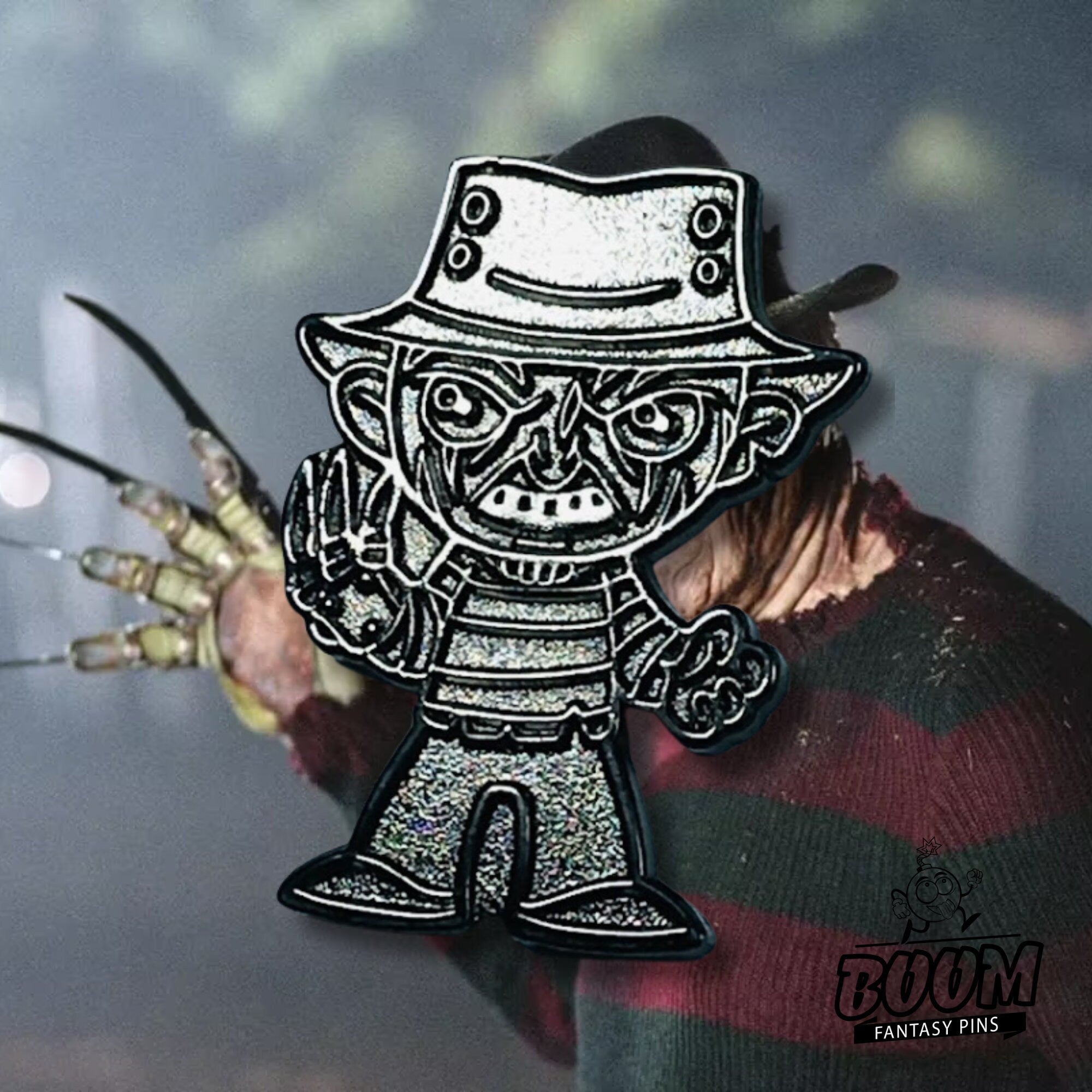 Pin – Freddy Krueger de La nueva pesadilla de Wes Craven – Franquicia de terror