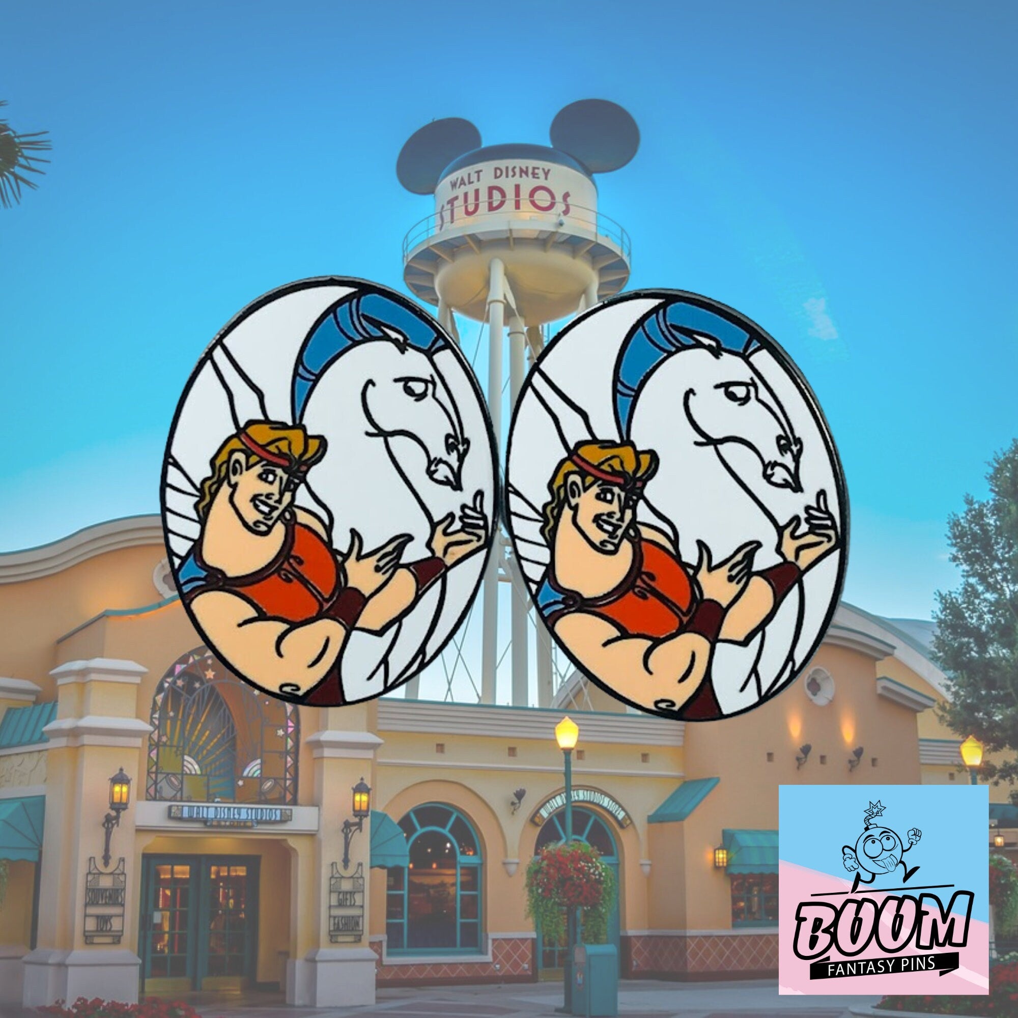 Boutons de manchette – Hercule et Pégase du film Hercule – Disney Fantasy