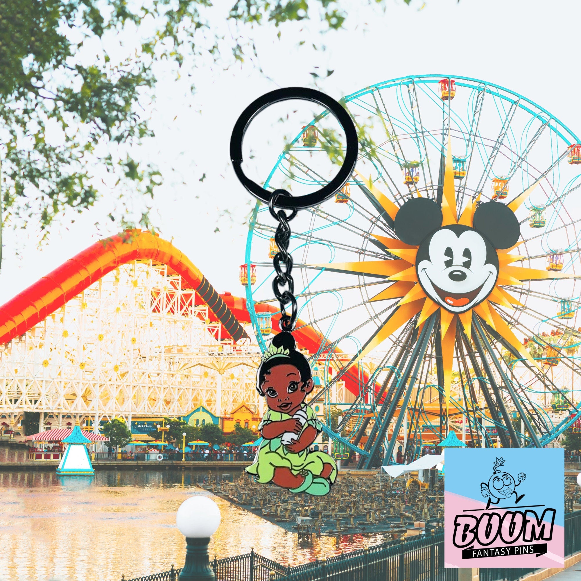 Llavero – Princesa Tiana y Sapo de La Princesa y el Sapo – Disney Fantasy