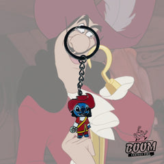 Llavero – Experimento 626 Stitch como el Capitán Garfio de Lilo &amp; Stitch Disney Fantasy
