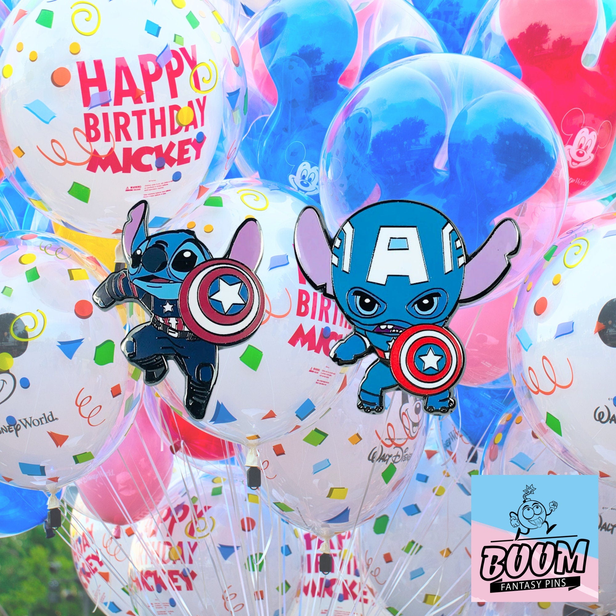 Pin – Stitch como el Capitán América de Lilo &amp; Stitch – Disney Fantasy