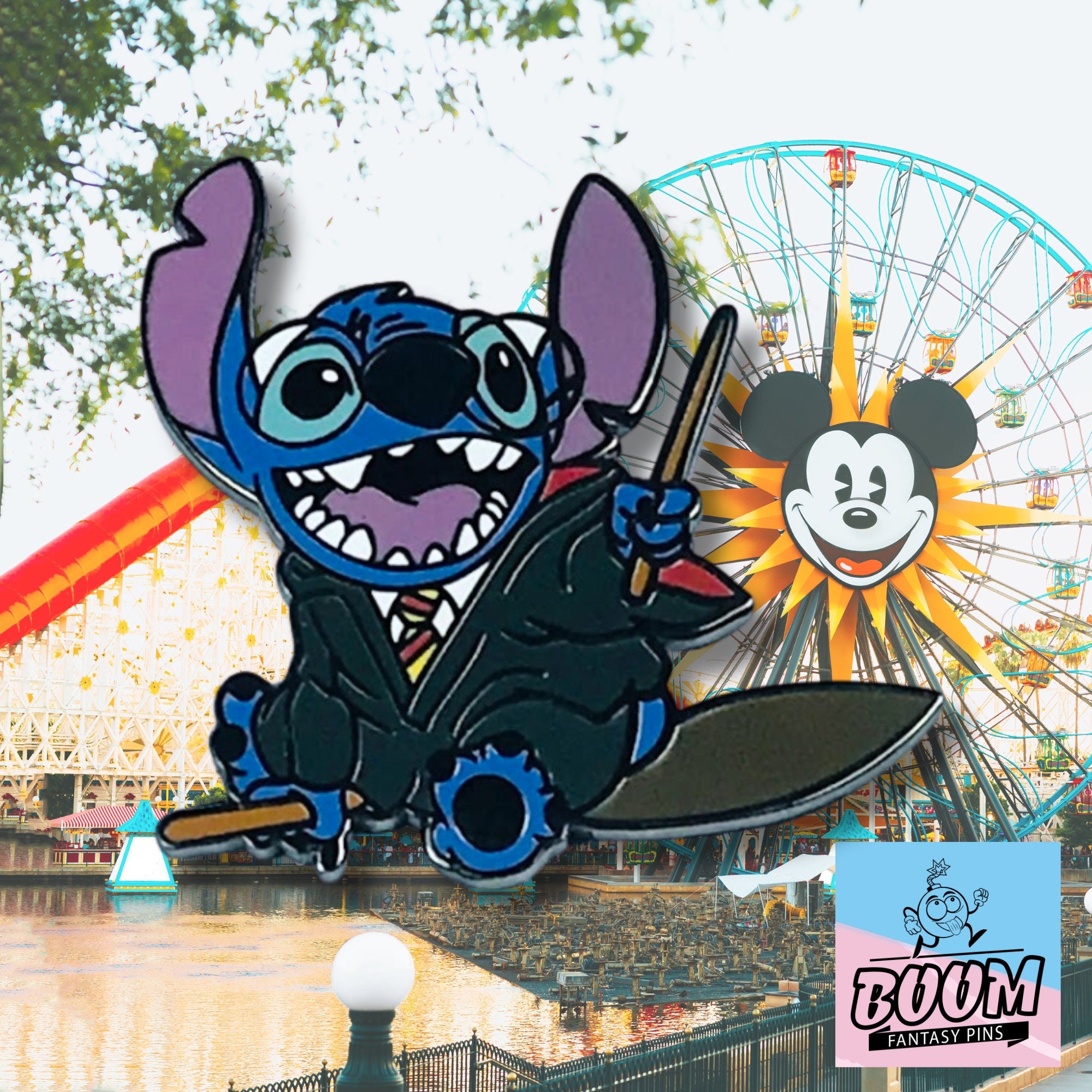 Pin – Stitch de Lilo y Stitch Disney Fantasy – Traje de mago de Harry Potter