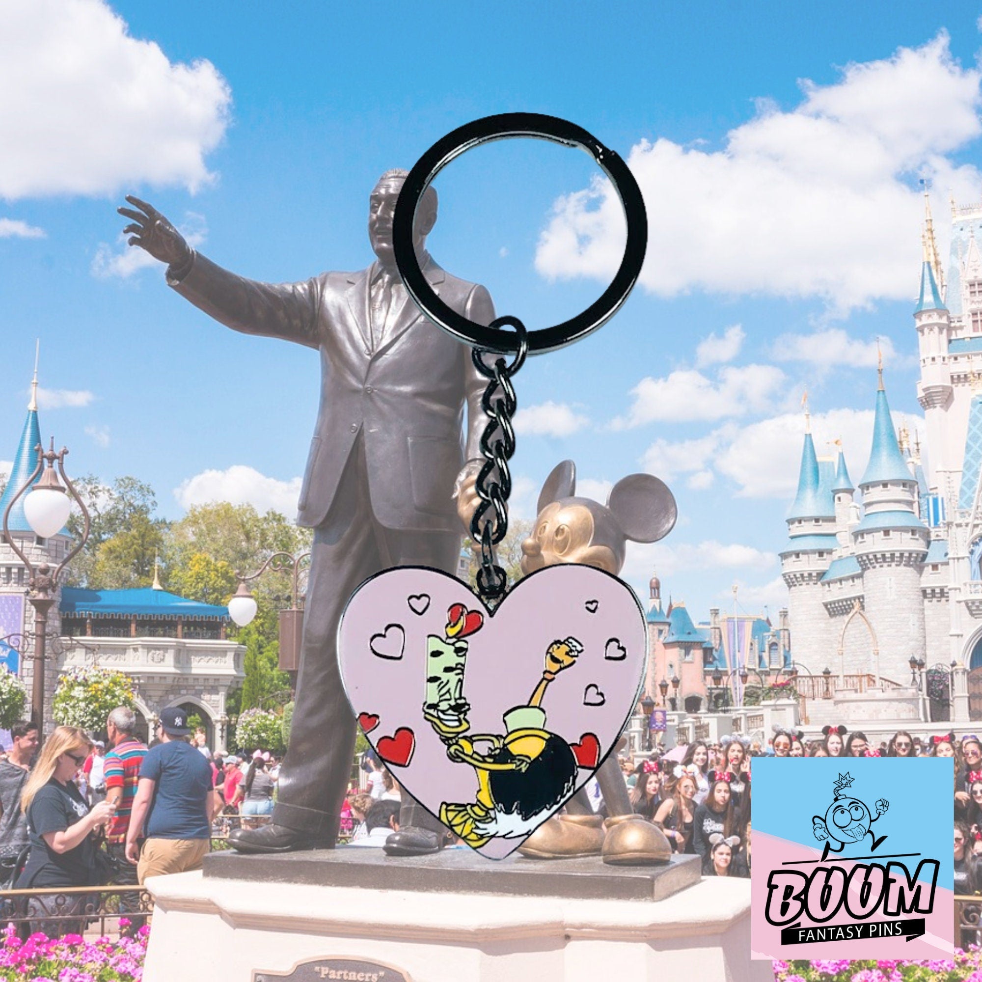 Porte-clés – Lumière et Babette de La Belle et la Bête – Disney Fantasy