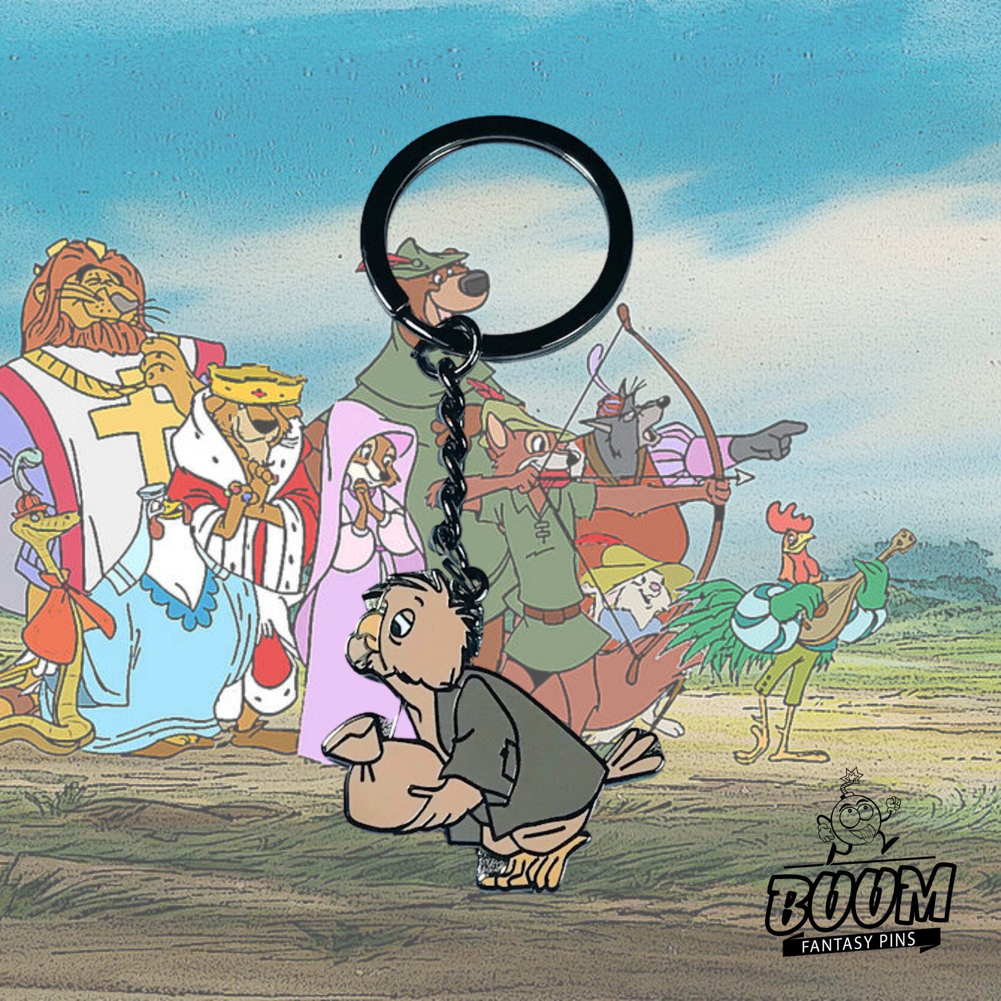 Llavero – Pájaro con bolsa de Robin Hood – Disney Fantasy