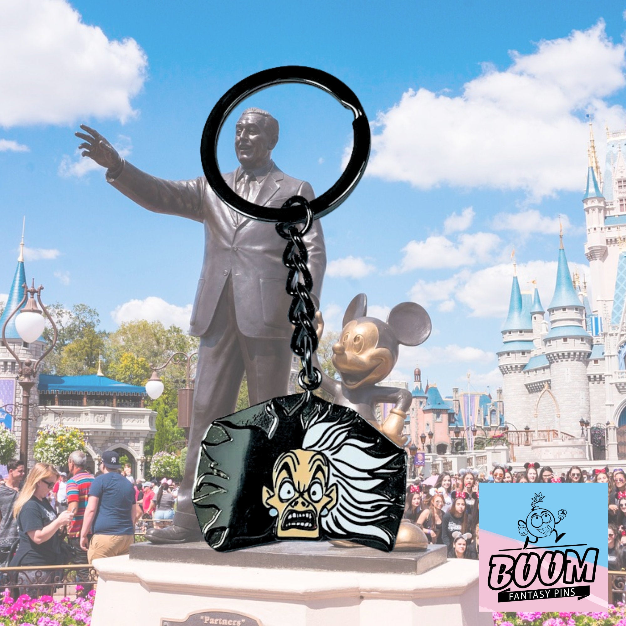 Llavero – Cruella De Vil de 101 Dálmatas – Disney Fantasy