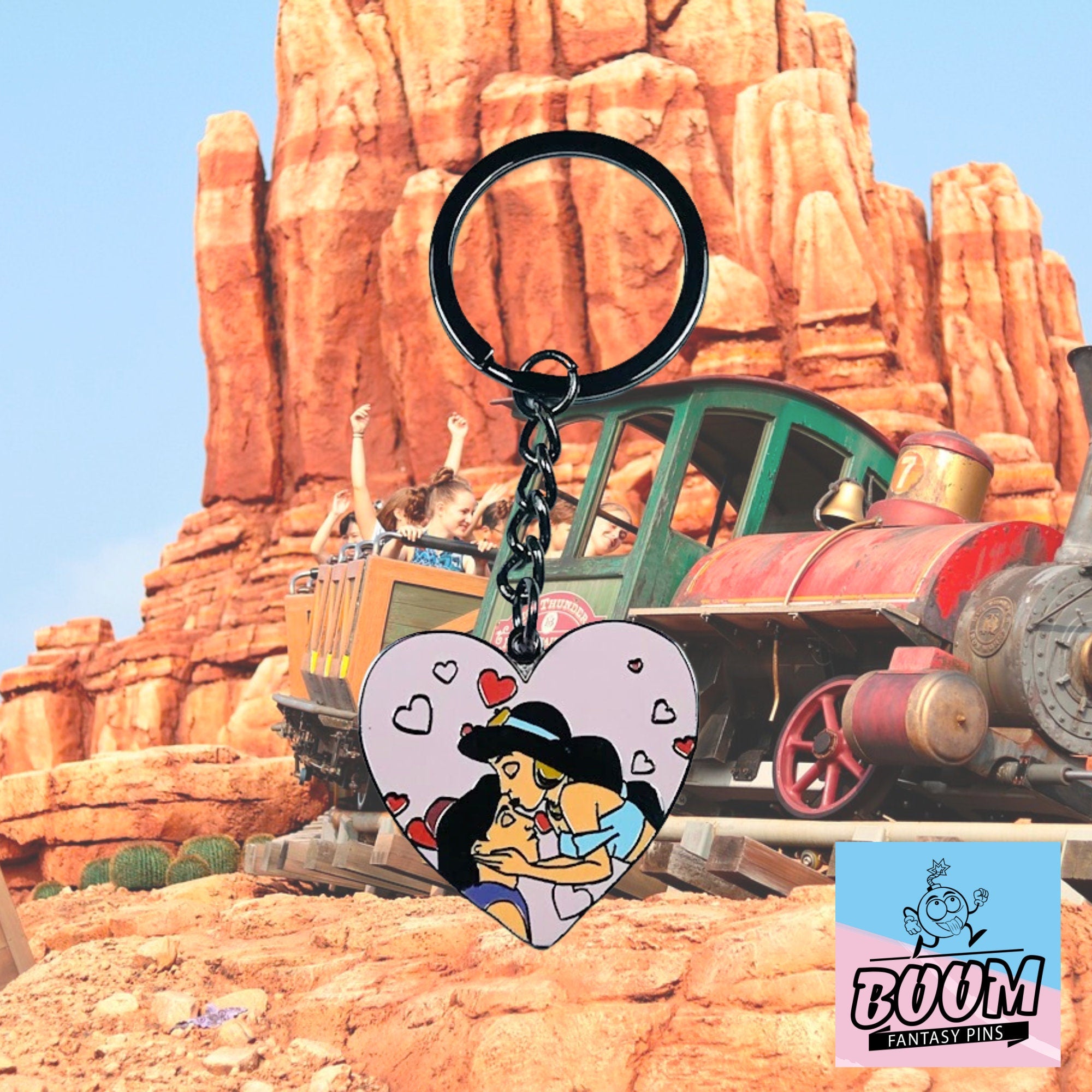 Llavero – Aladdin y la Princesa Jasmine de Aladdin – Disney Fantasy