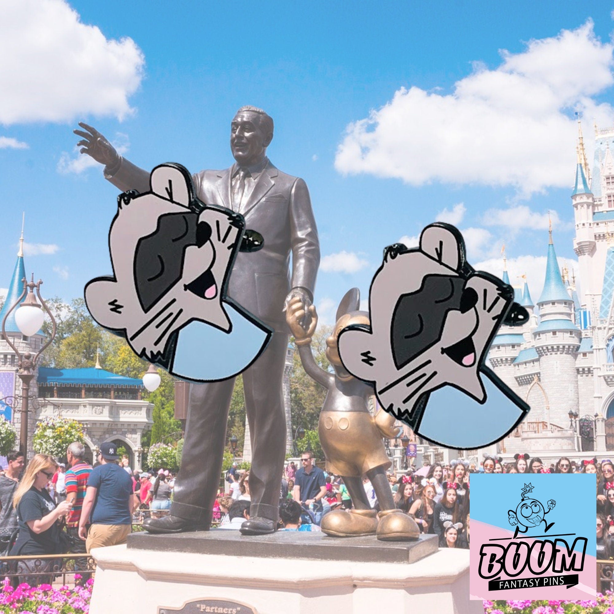 Cufflinks – Blue Raccoon from Robin Hood – Disney Fantasy