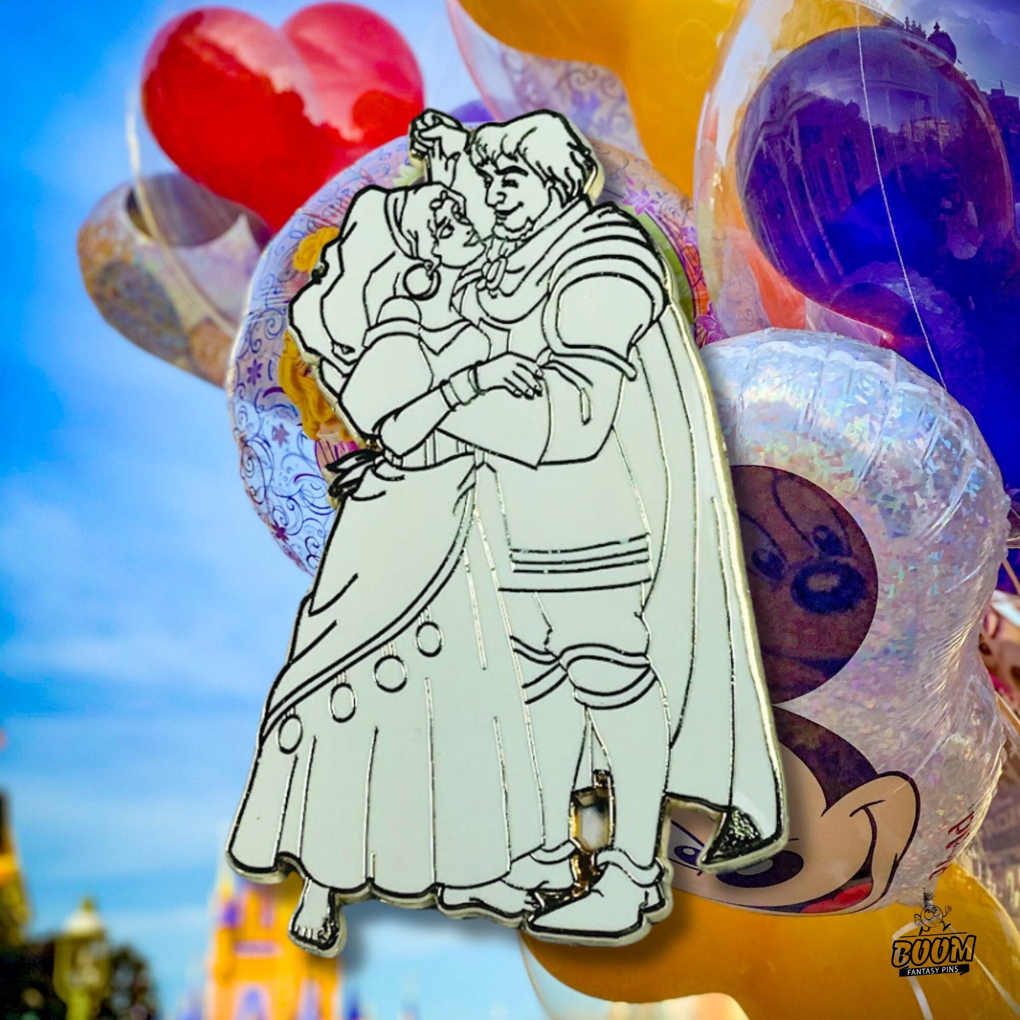 Pin's – Esmeralda et le capitaine Phoebus du Bossu de Notre-Dame – Disney Fantasy