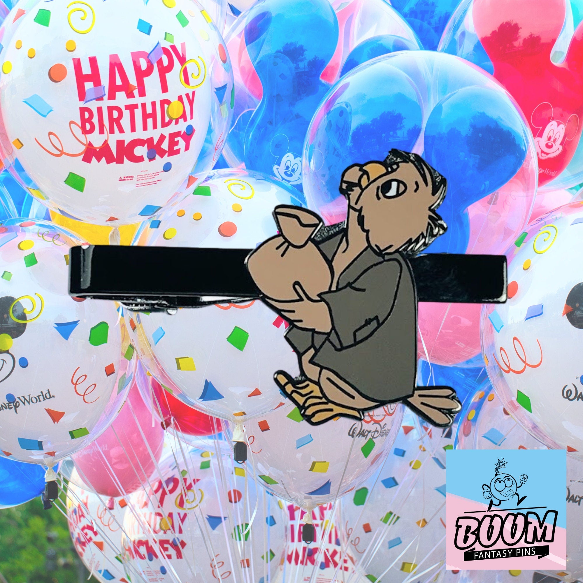 Pinza de corbata – Pájaro con bolso de Robin Hood – Disney Fantasy