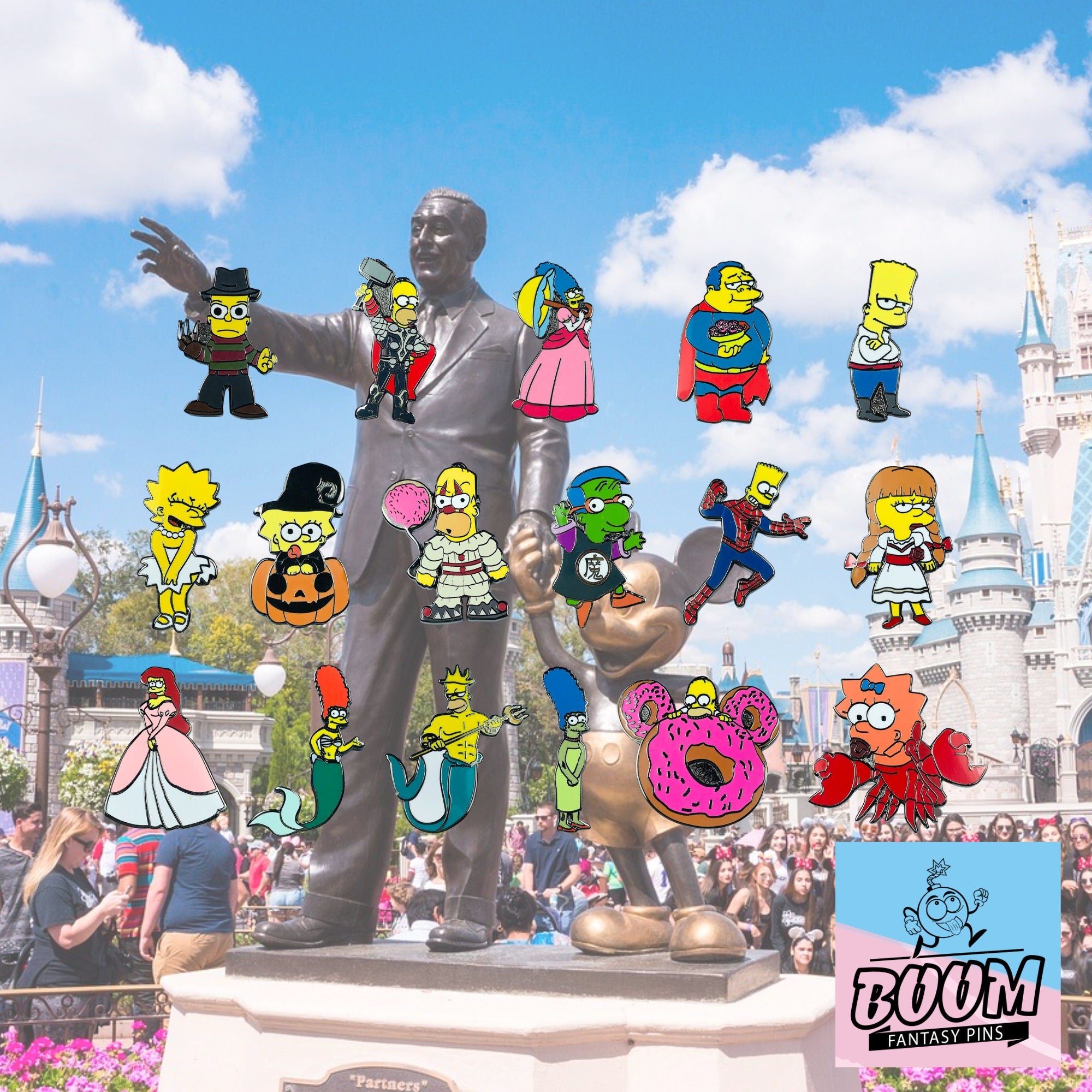 Pin's – Homer Simpson des Simpson – Disney Fantasy