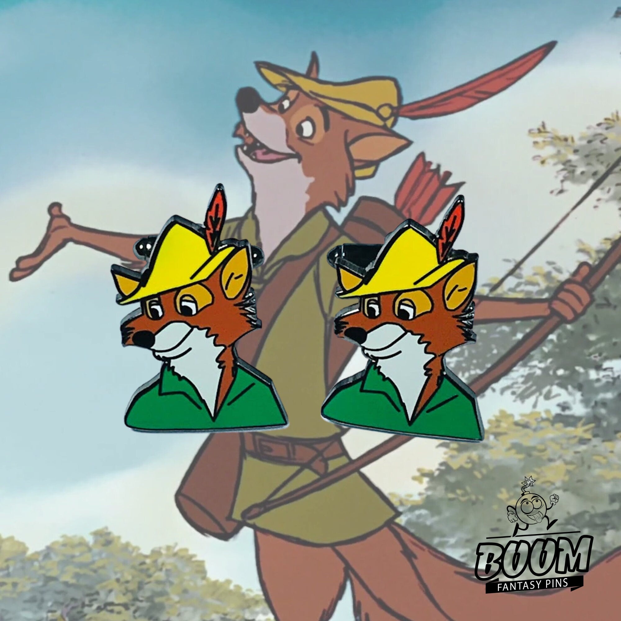 Cufflinks – Monsieur Hood from Robin Hood – Disney Fantasy