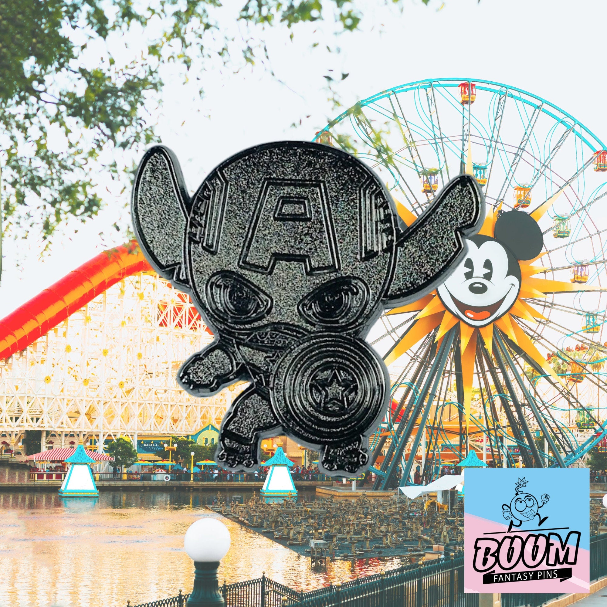 Pin's – Stitch en Captain America de Lilo &amp; Stitch – Disney Fantasy