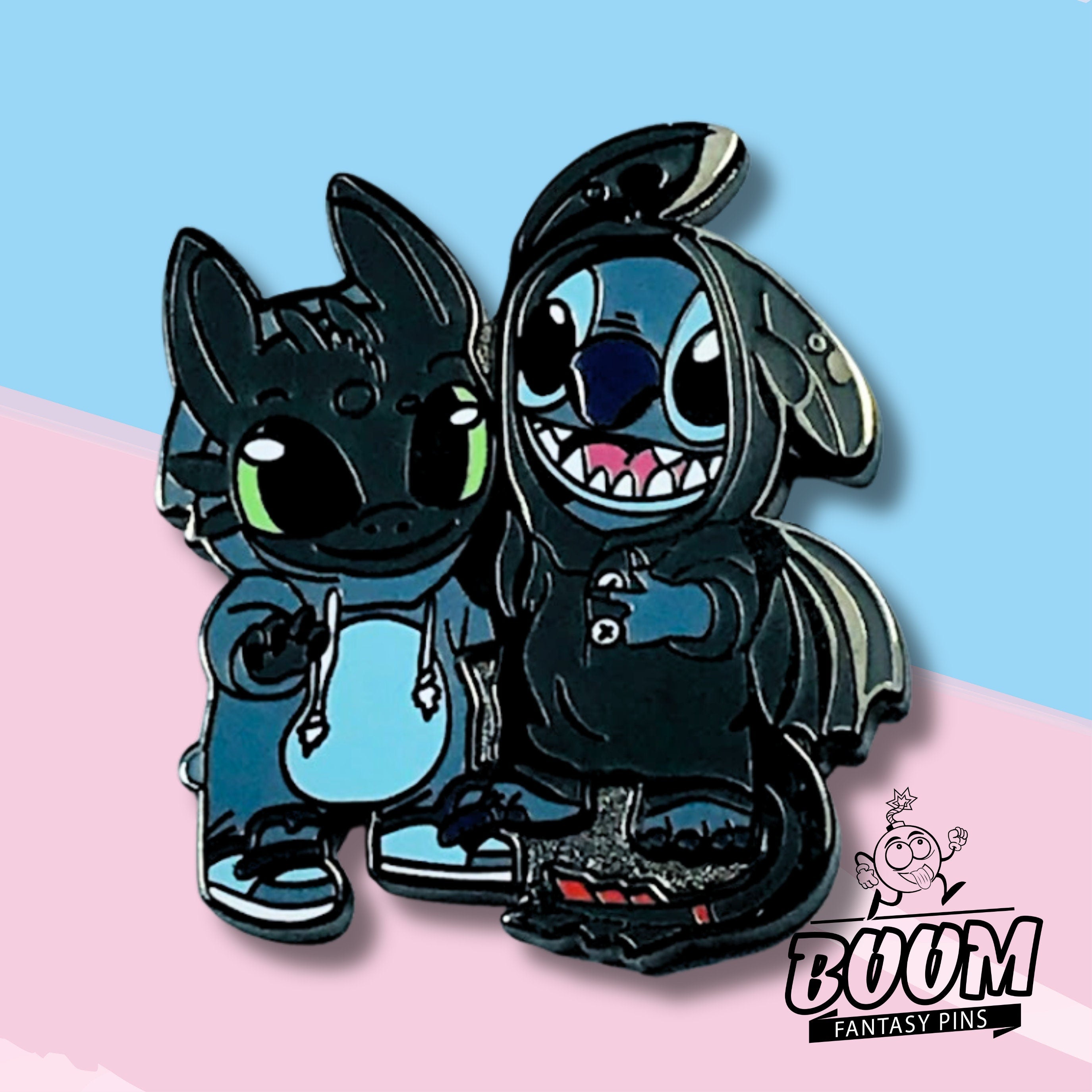 Épingle – Stitch de Lilo et Stitch et Krokmou de Dragons – Disney Fantasy