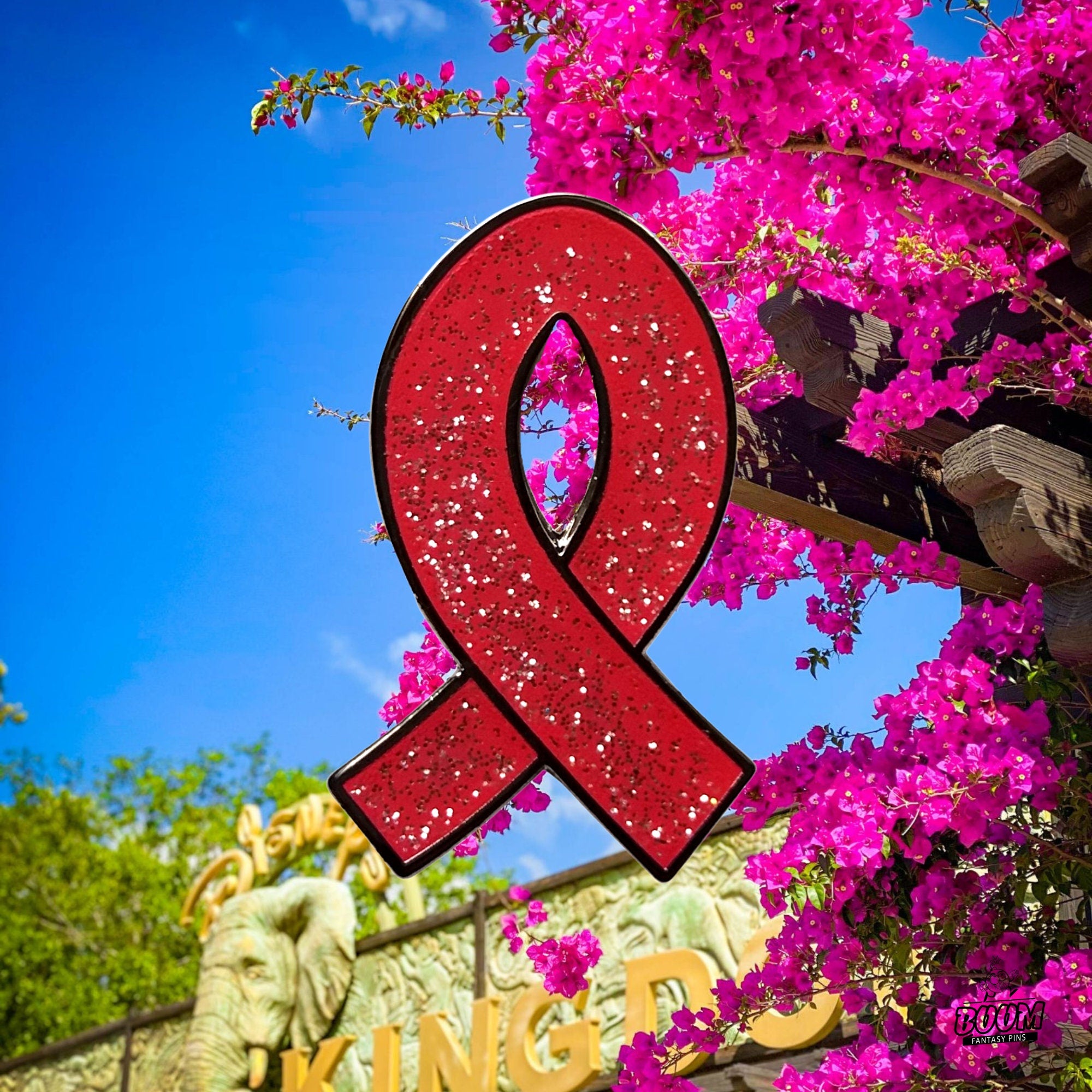 Pin – Corbata roja de concienciación de la Campaña de Concientización – Disney Fantasy