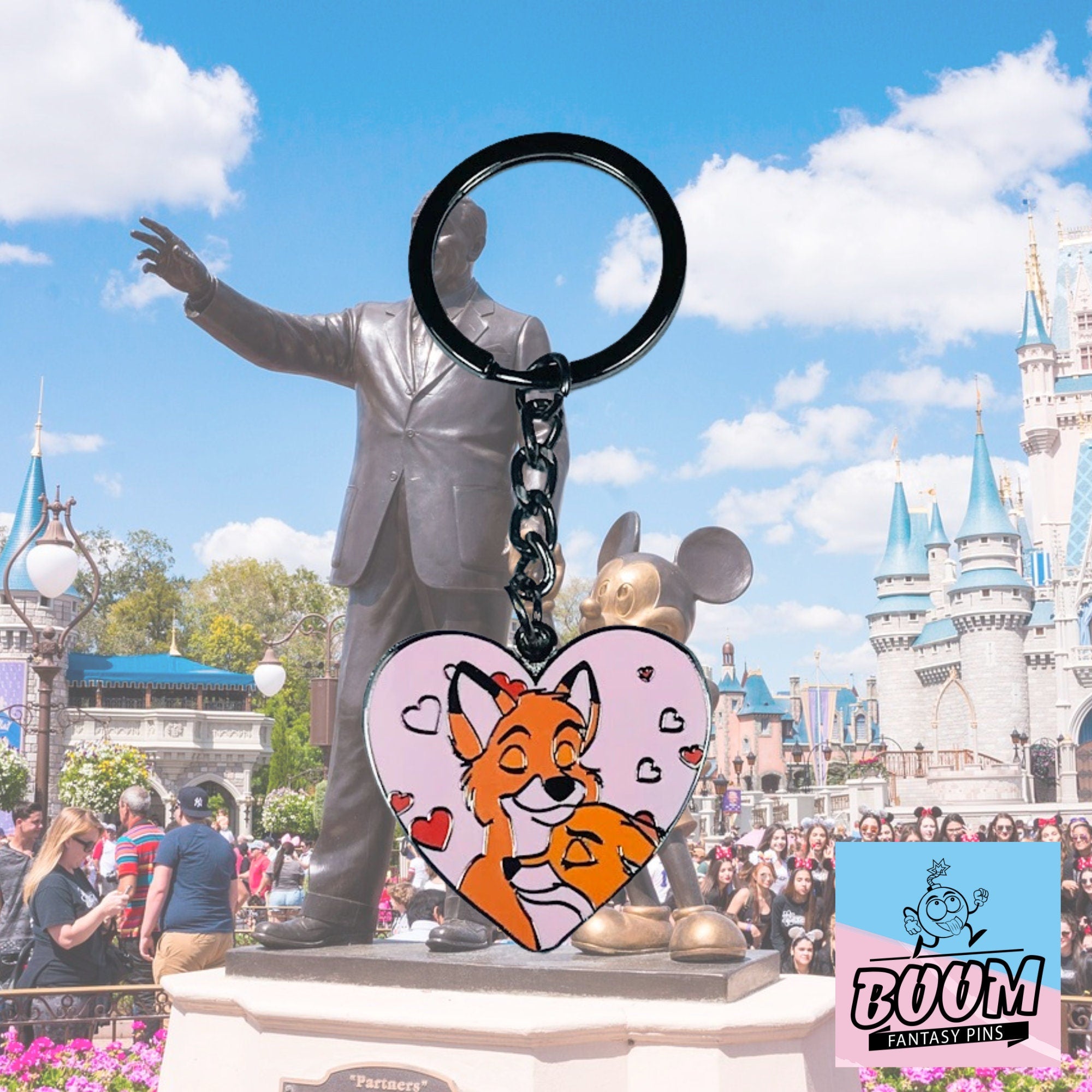 Porte-clés – Vixey et Tod du film Rox et Rouky – Disney Fantasy